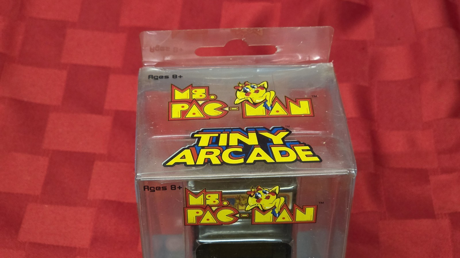 Tiny Arcade Ms. Pac-Man Mini Arcade Game New Open Box Damaged Package