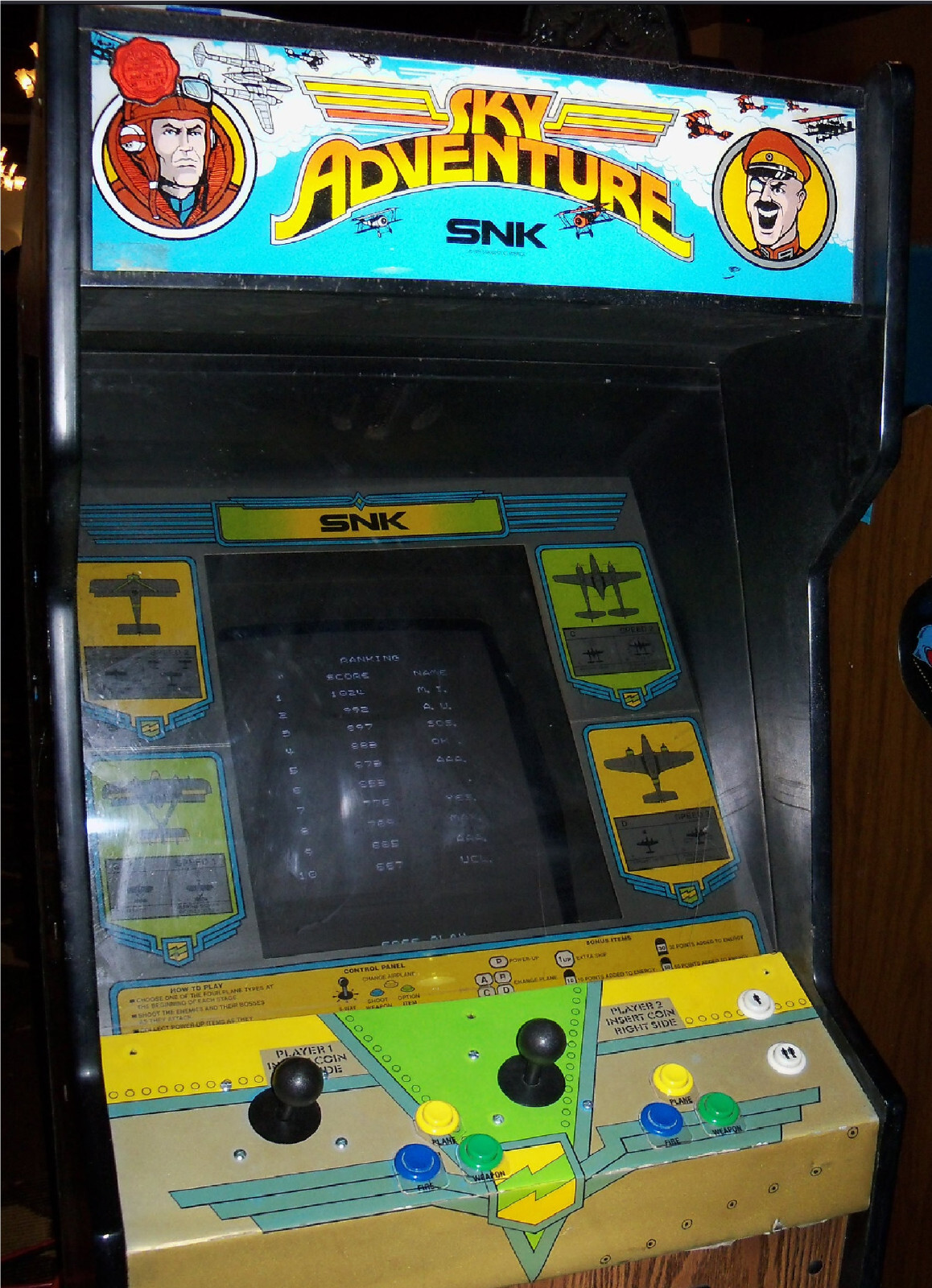 SKY ADVENTURE ARCADE MACHINE by SNK 1989 (Excellent Condition) *RARE*