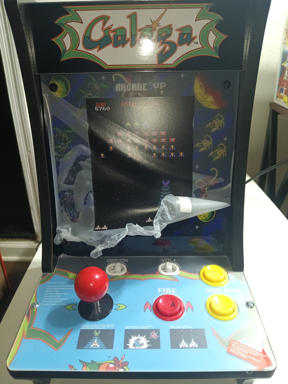 ARCADE1UP Galaga Countercade GAL-C-09429-WM 2 Games