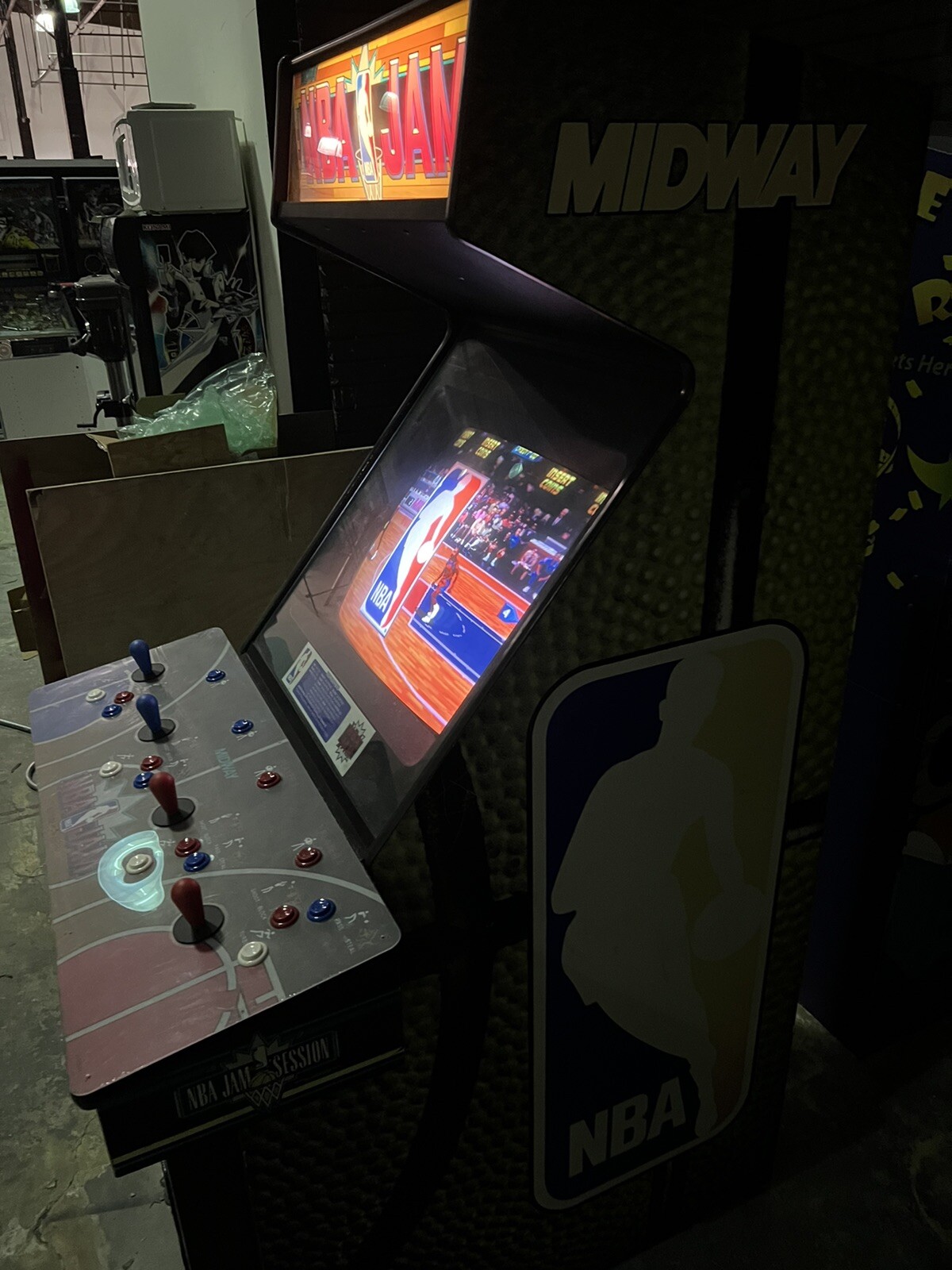 NBA Jam Arcade Video Game Original 4 Player
