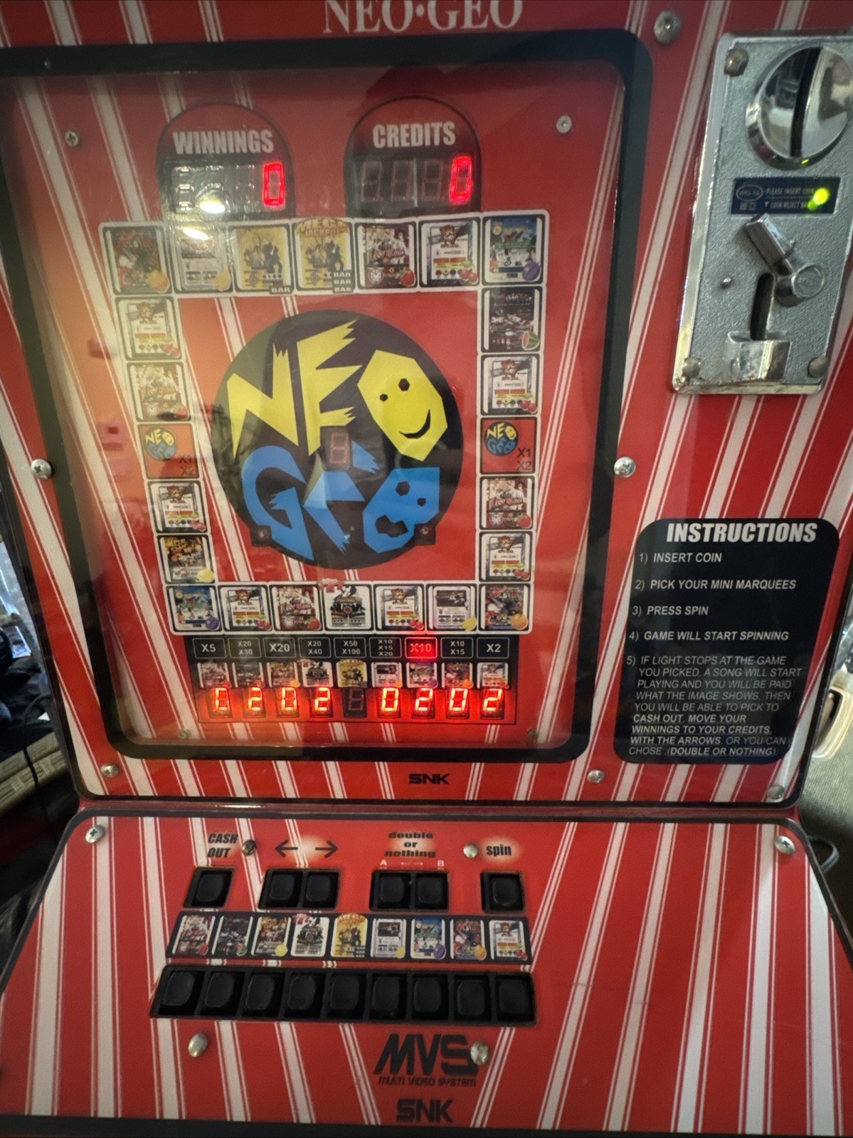 Neo Geo MVS by SNK – Original Dedicated Game Machine Cabinet