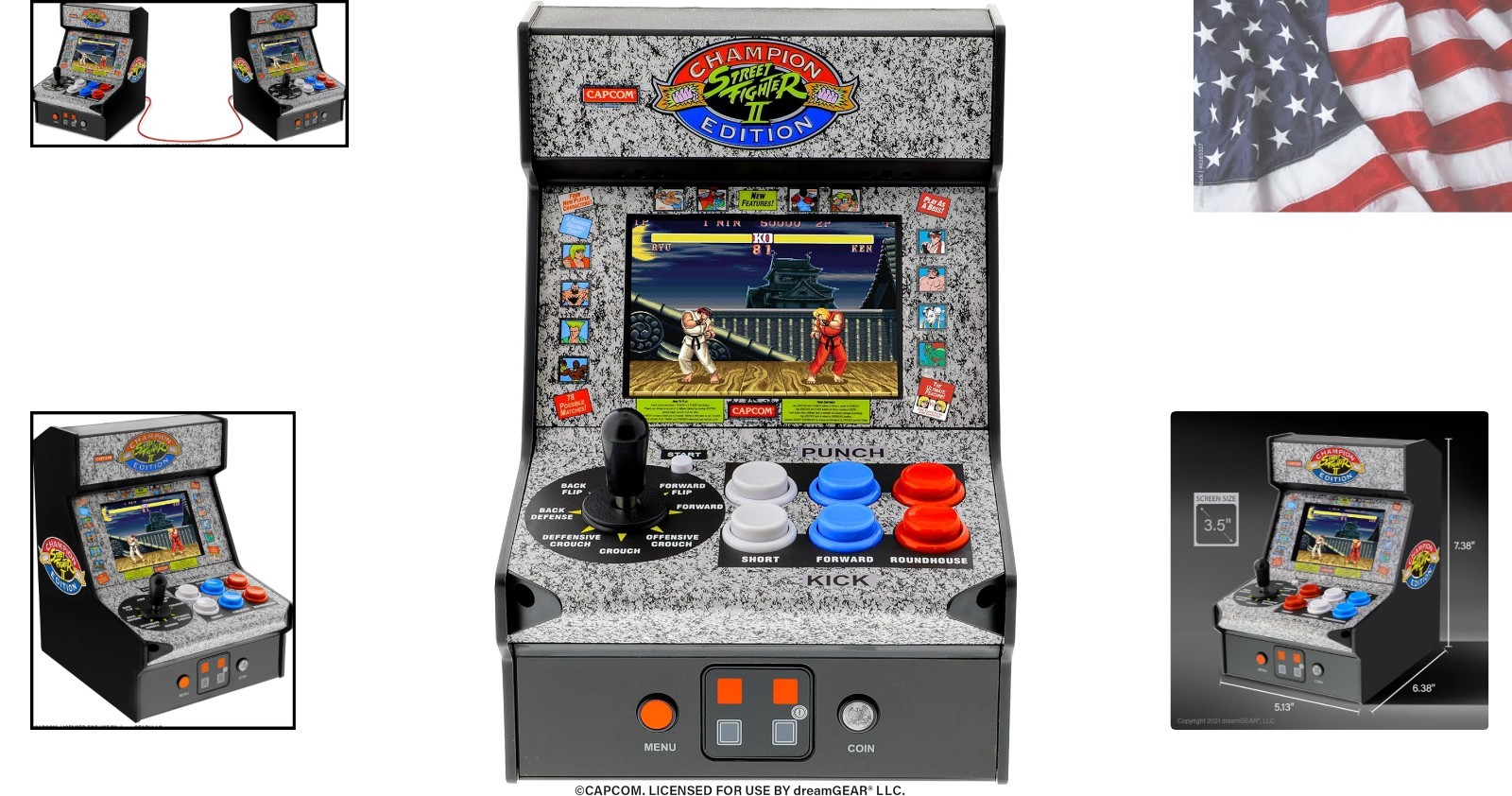 Street Fighter 2 Champion Edition Video Game: Mini Arcade Machine, Arcade Ver…