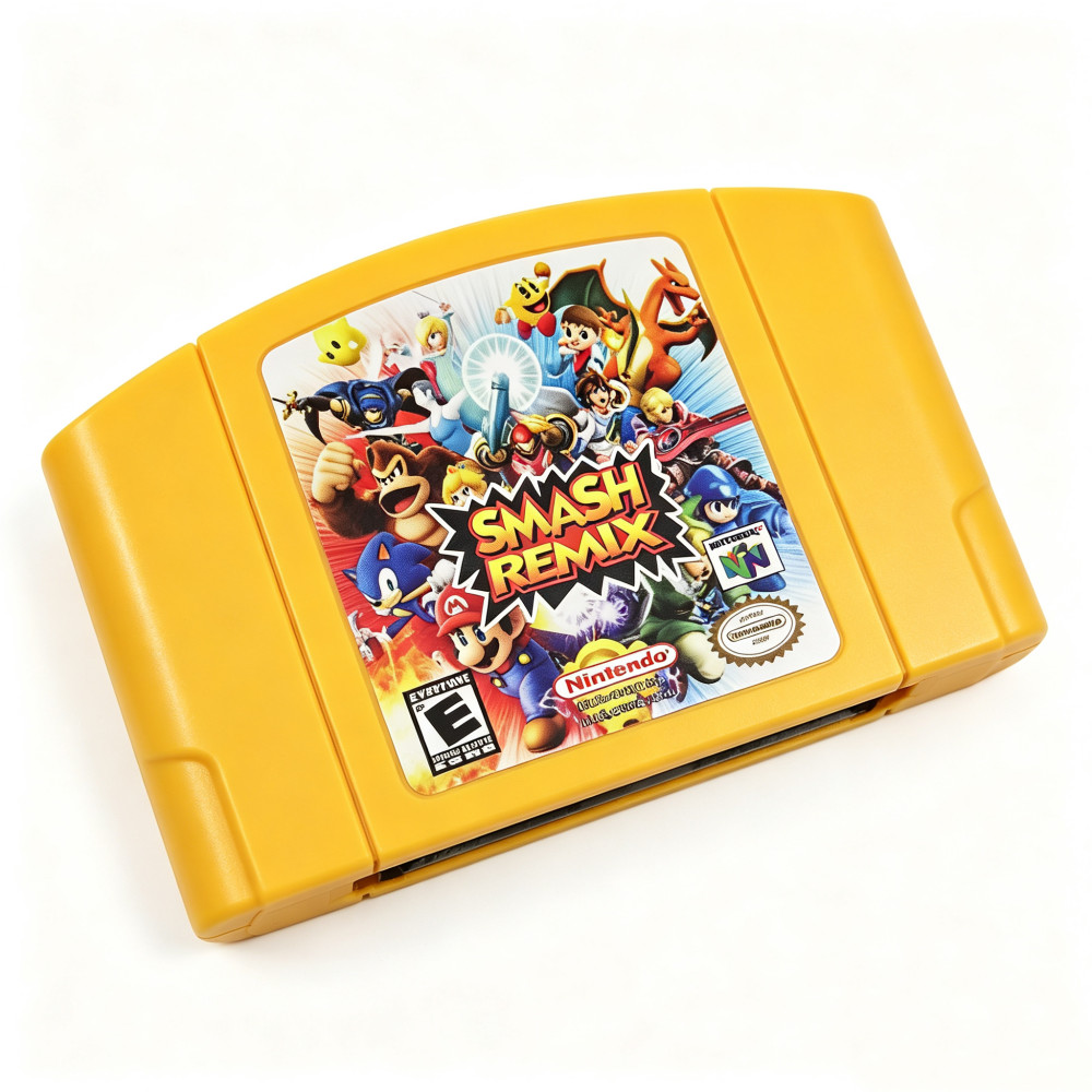 Smash Remix V 2.0.1 Game Cartridge For Nintendo 64 Console Tested & Working