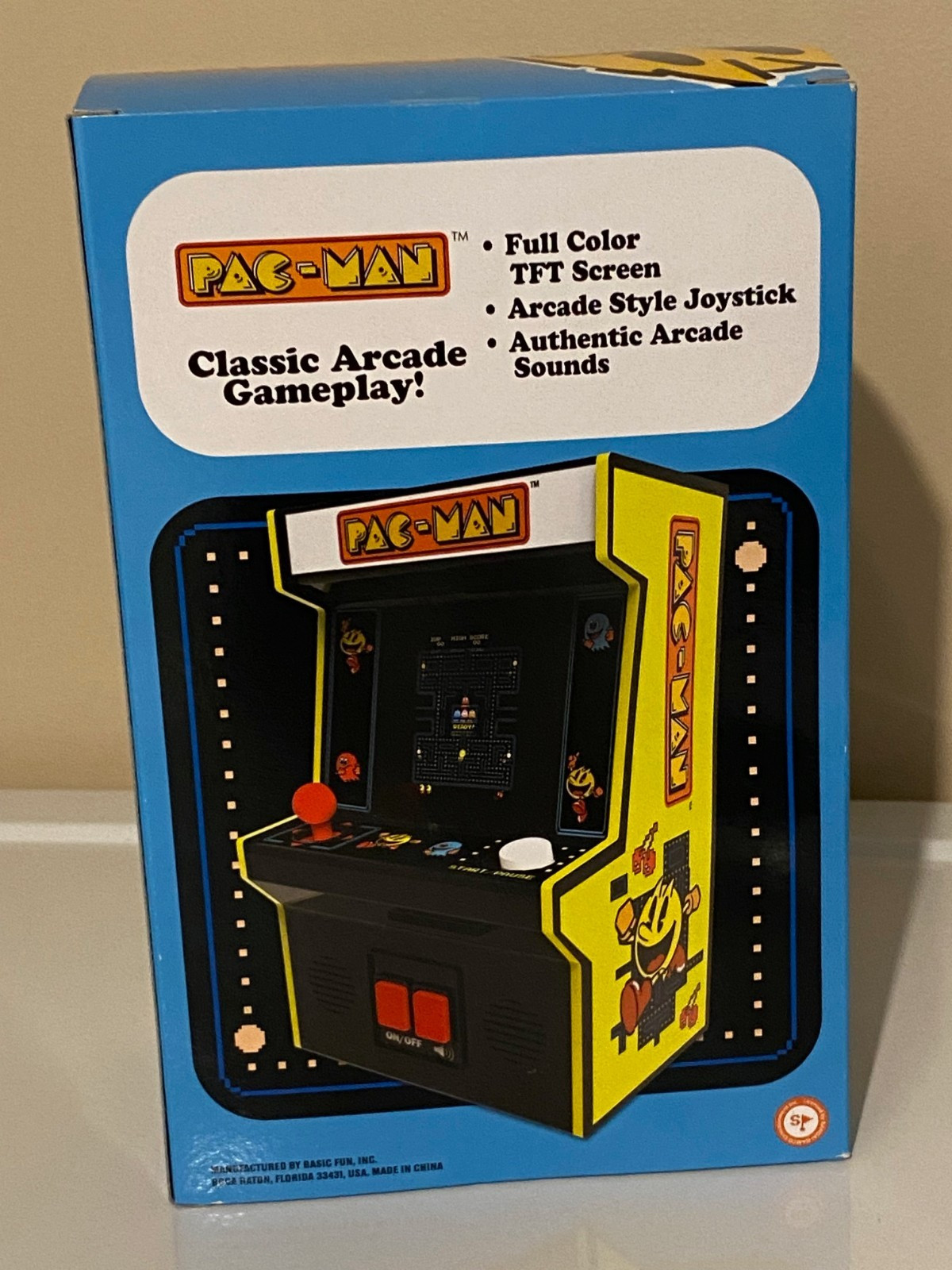 PAC-Man Arcade Classic Mini Arcade Handheld Video Machine – Basic Fun New In Box