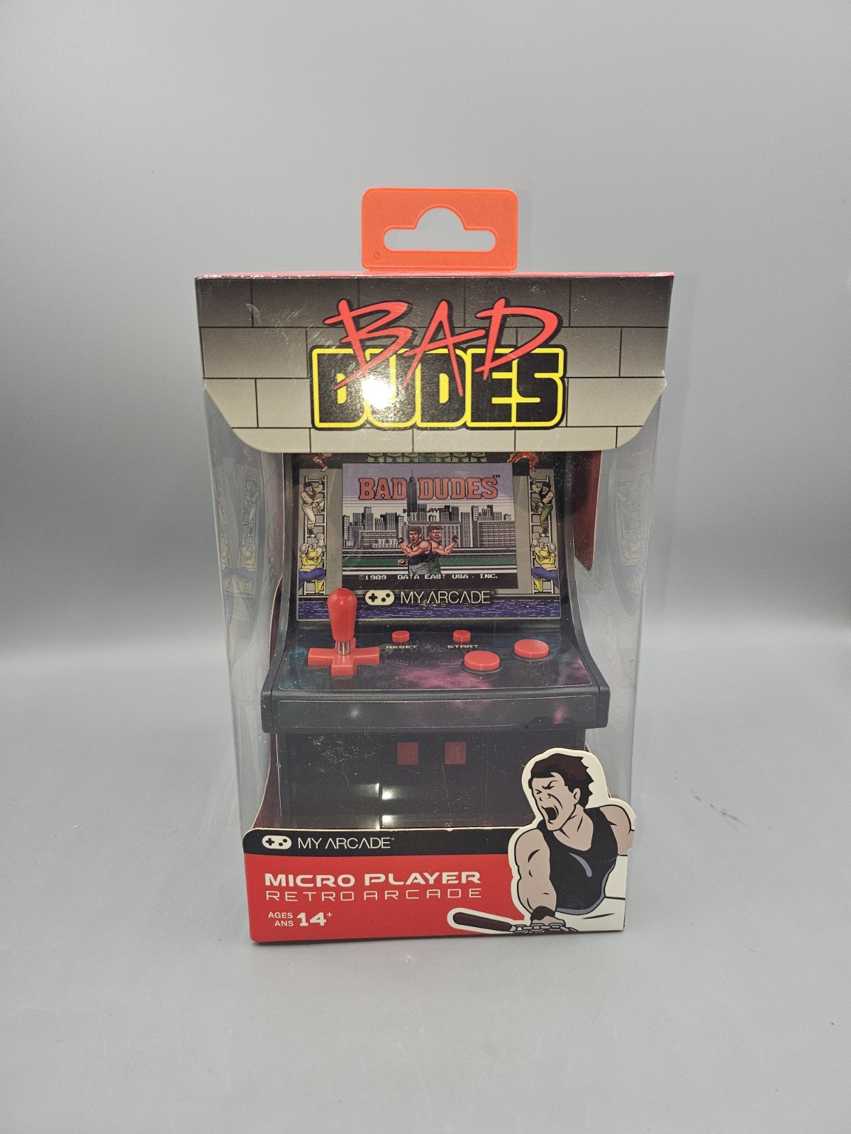 My Arcade Bad Dudes Micro Player 6.75 Inch Mini Retro Arcade Machine Video Game