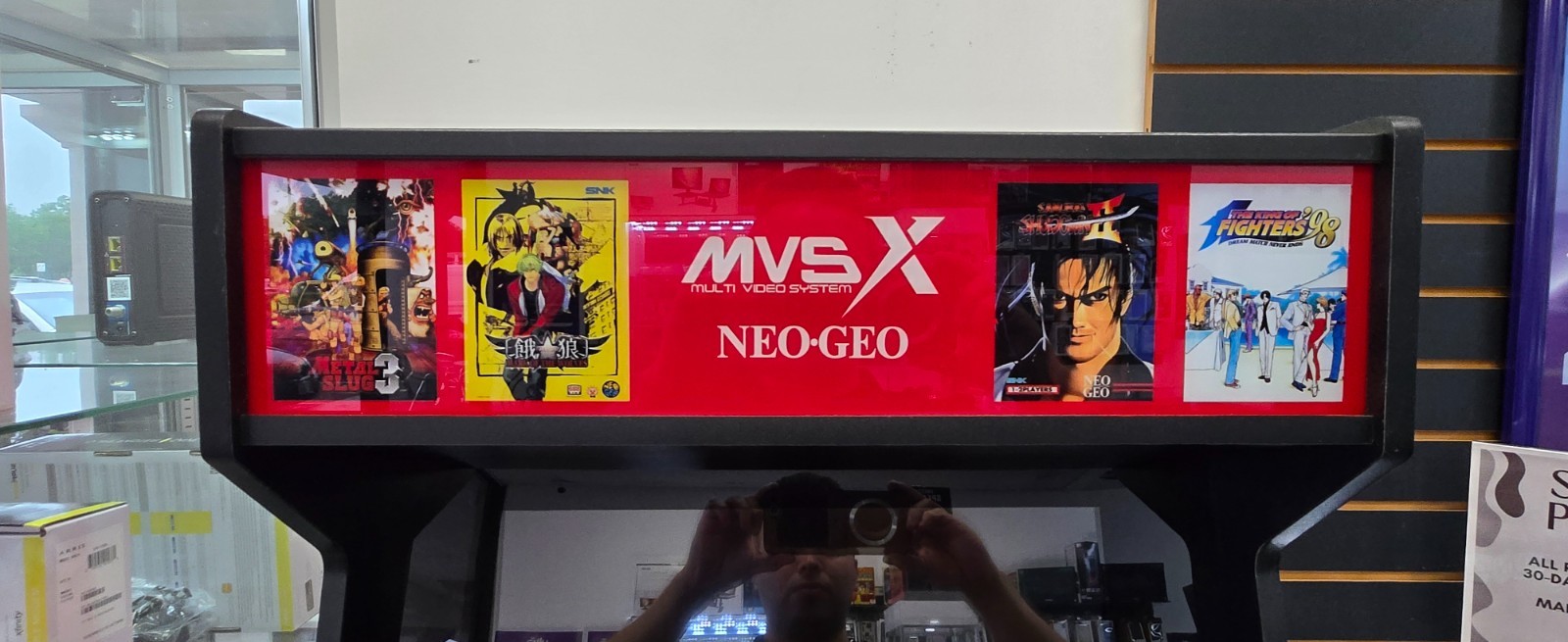 mvsx snk neo-geo arcade machine with 50 games included
