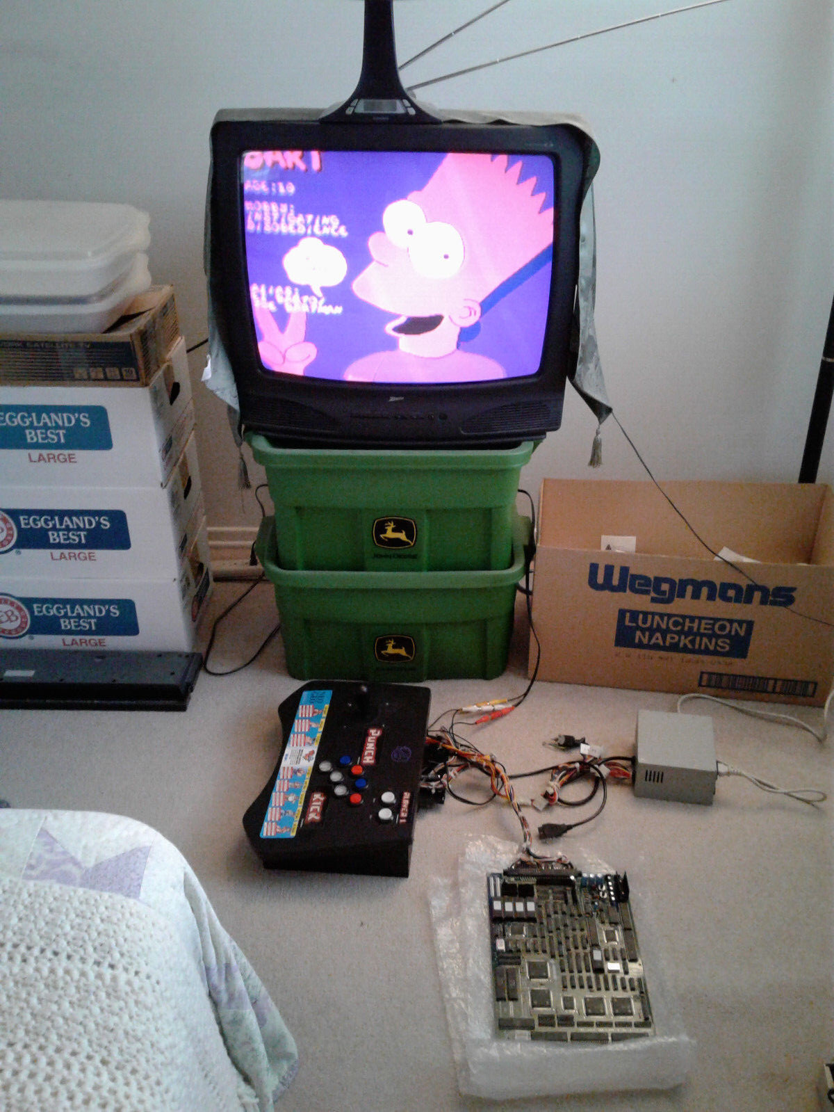 Used, custom built JAMMA arcade supergun for PCB boards – home arcade system