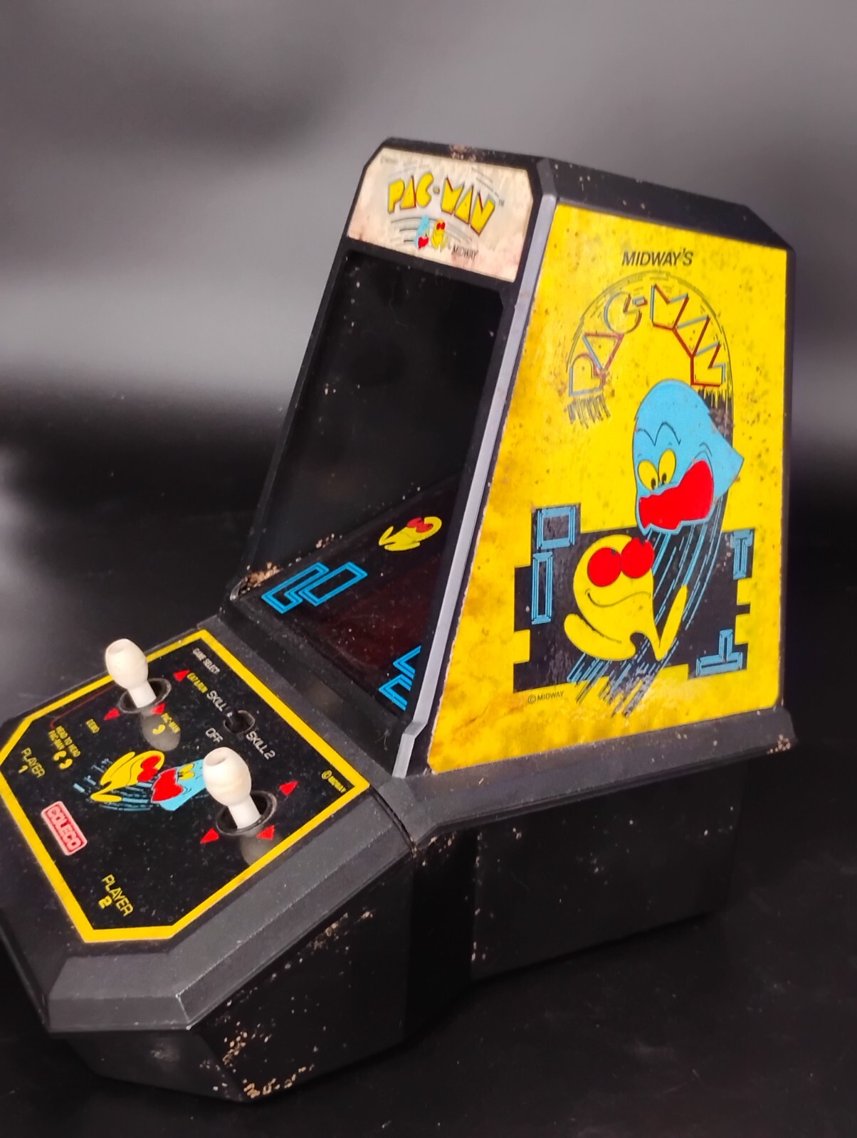 1981 Coleco Pac-man Mini Arcade Table Top Video Game. As Is.