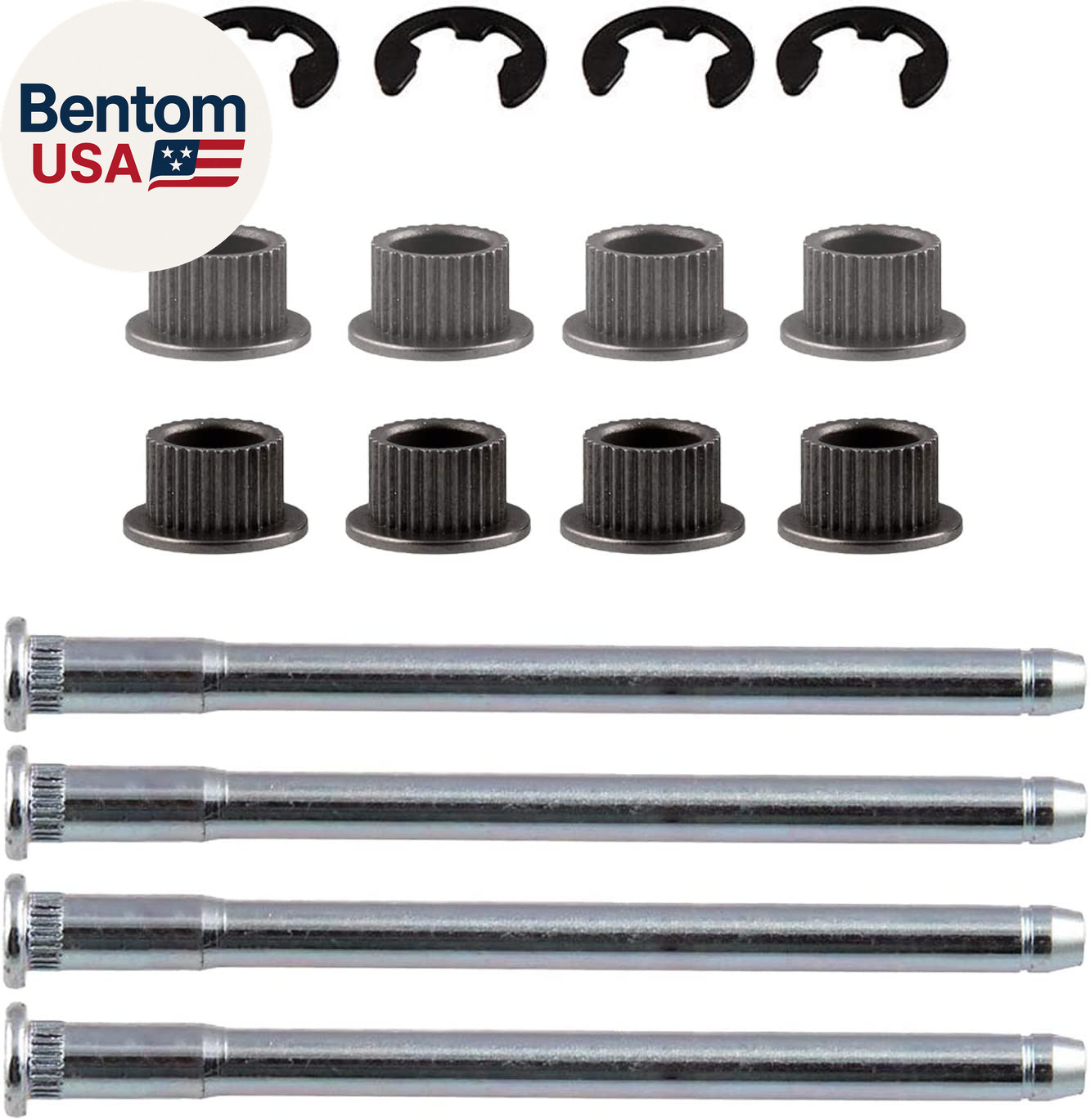 Compatible with Door Hinge Pin and Bushing Repair Kits (4 Pins 2 Door) Replacem