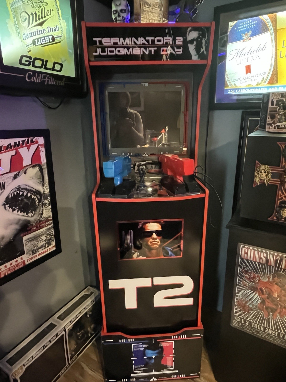 Terminator 2 Judgment Day Arcade Machine Home Front Plate for blank area