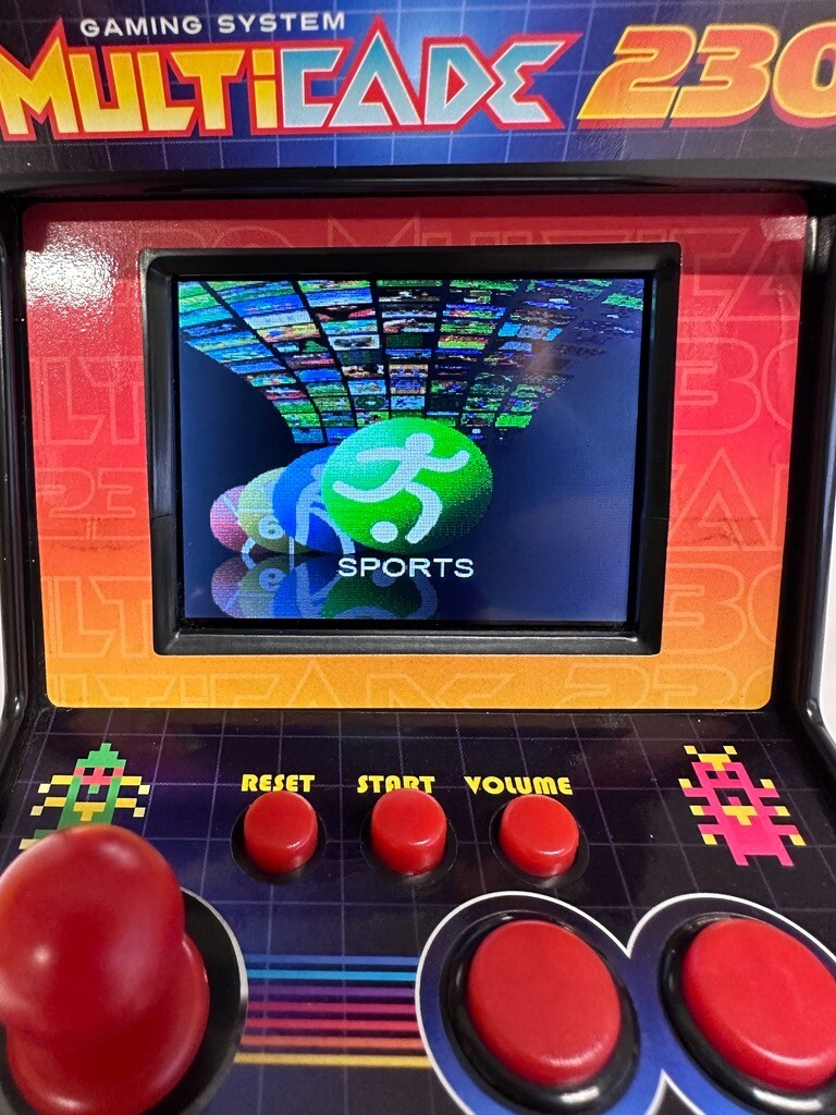 Multicade 230 Sound Logic XT Mini Retro Arcade Video Game Machine – works. EUC