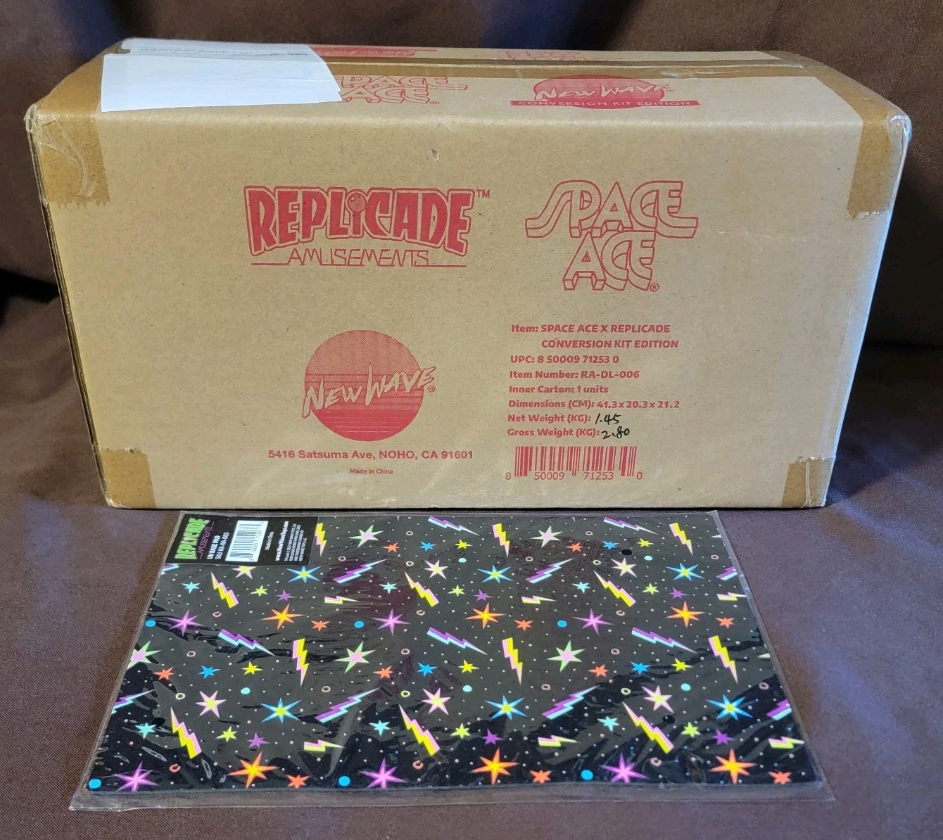 New Wave Toys Space Ace X Replicade RED Edition Arcade 1/6 W/ UV Pad RA-DL-006
