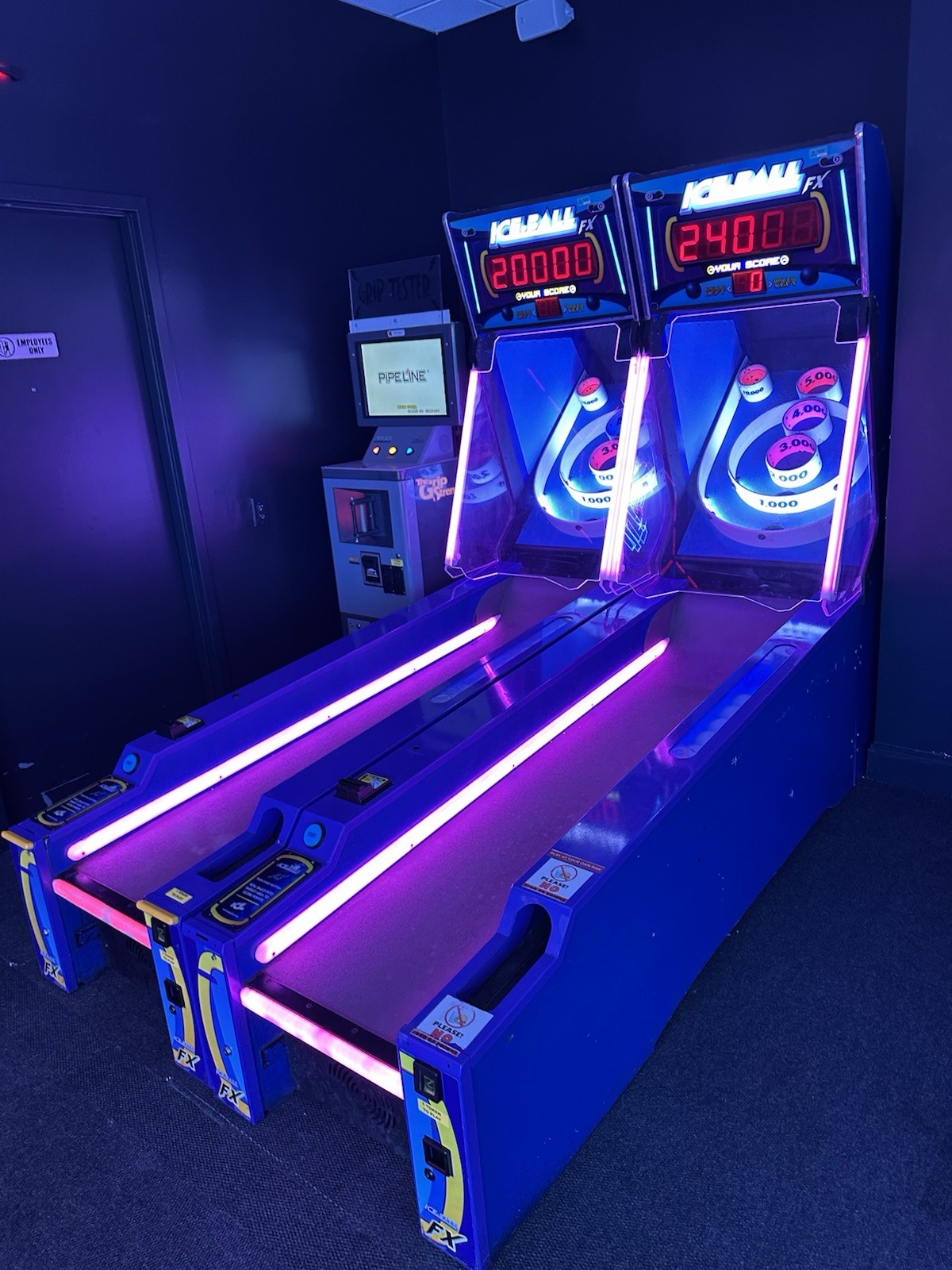 (2) Pair of ICE FX Skee Ball Arcade Coin Op ICE