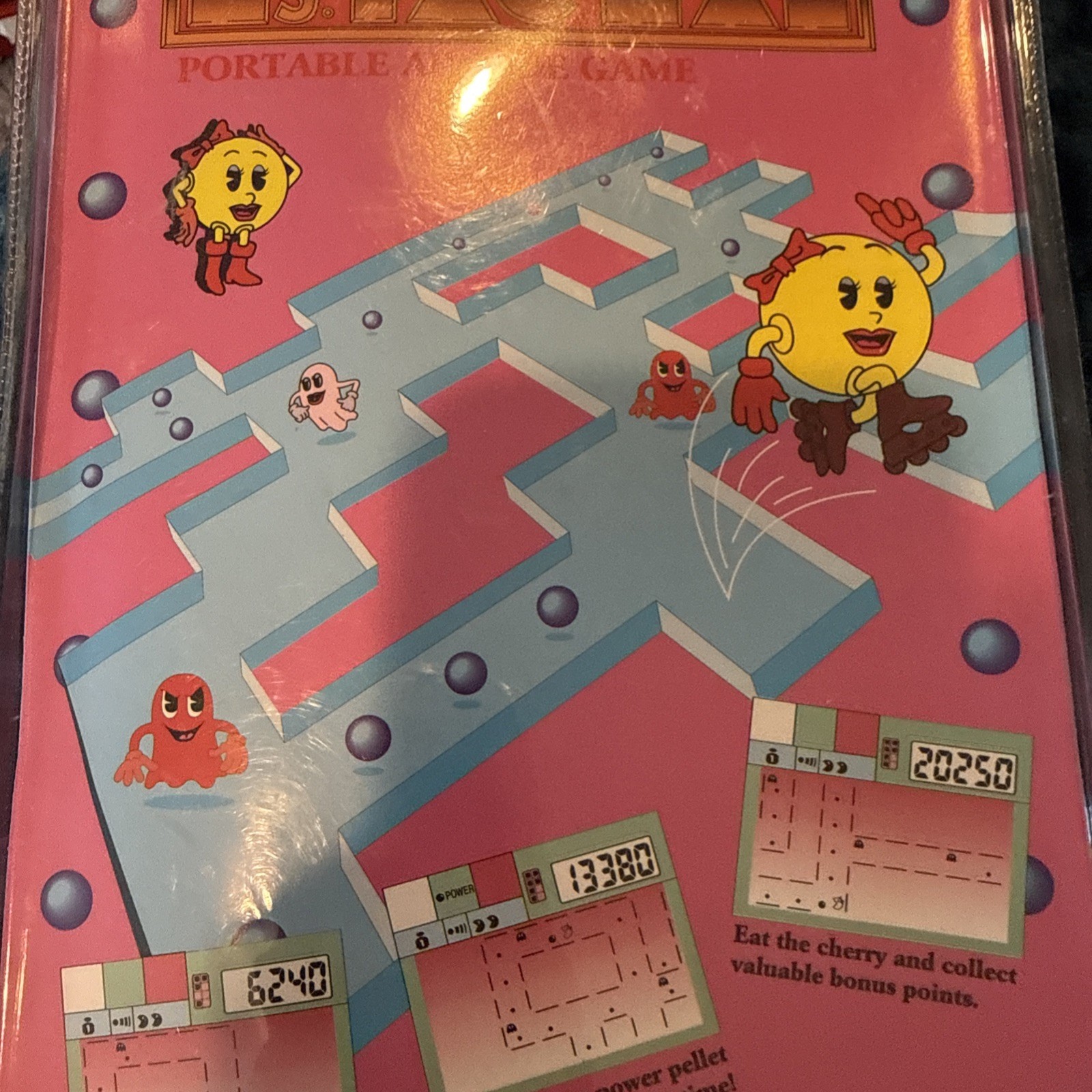 1996 Ms. PacMan Portable Handheld Arcade Game Brand New Factory Sealed MGA-208N