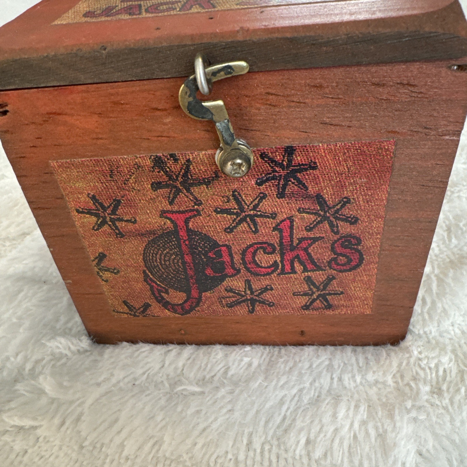 Vintage ARCADE JACK SET with 2-Rubber Balls & 10 Jacks Yellow Bag