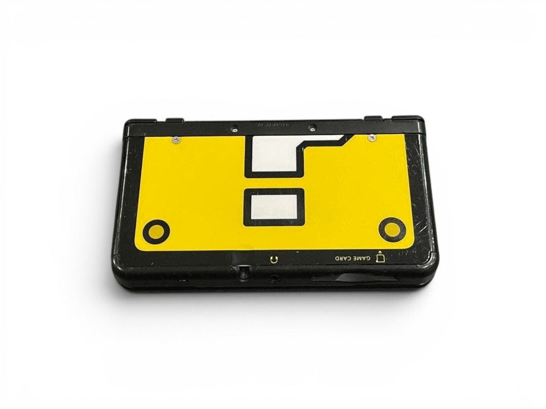 Nintendo New 3DS Black Mario Question Block Kisekae Cover Tested Japan w/SD Card
