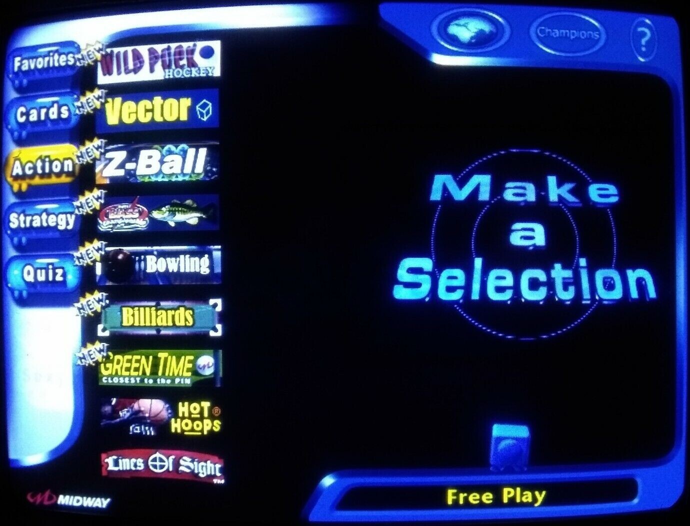 Midway Infinity Touchmaster Touch Master Screen Bar Video Game Playboy magazine