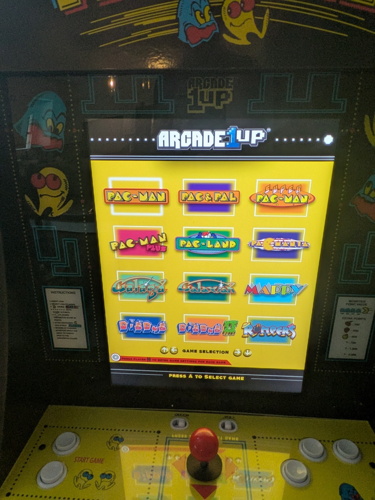 Arcade1up Pac-Man Partycade 12 Games in 1 Compact Arcade Machine