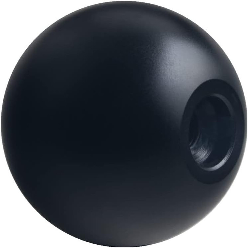 DEWHEL Transfer Case Shift Knob Aluminum NP205 7/16″-20 Black W/White Engraved I