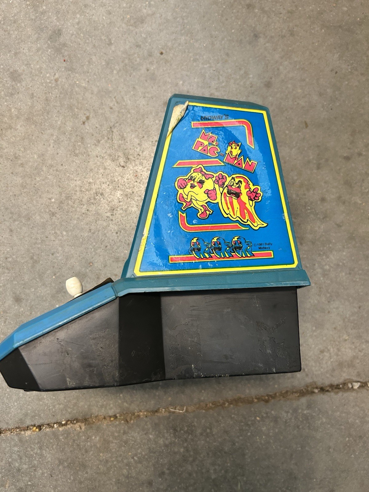 Coleco Ms. Pac-Man Tabletop Arcade Machine Original Missing Battery Cover NWEND