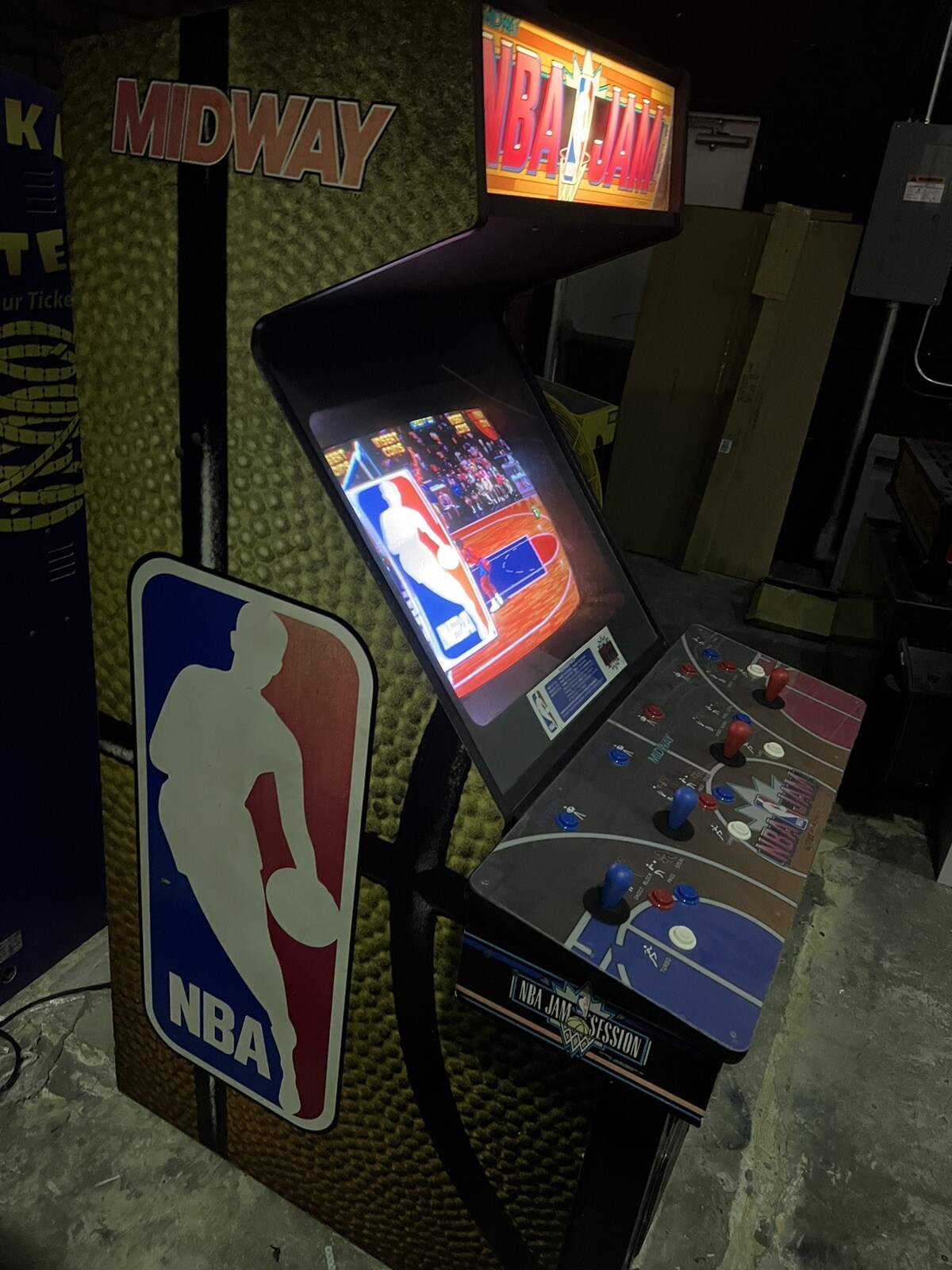 NBA Jam Arcade Video Game Original 4 Player