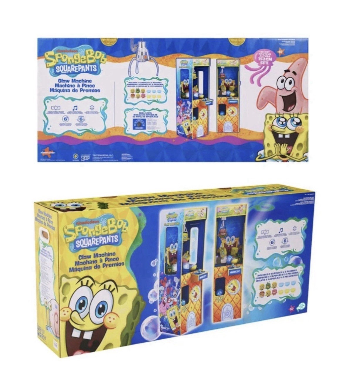Arcade1Up Full-Size Claw Machine Arcade Spongebob Squarepants New