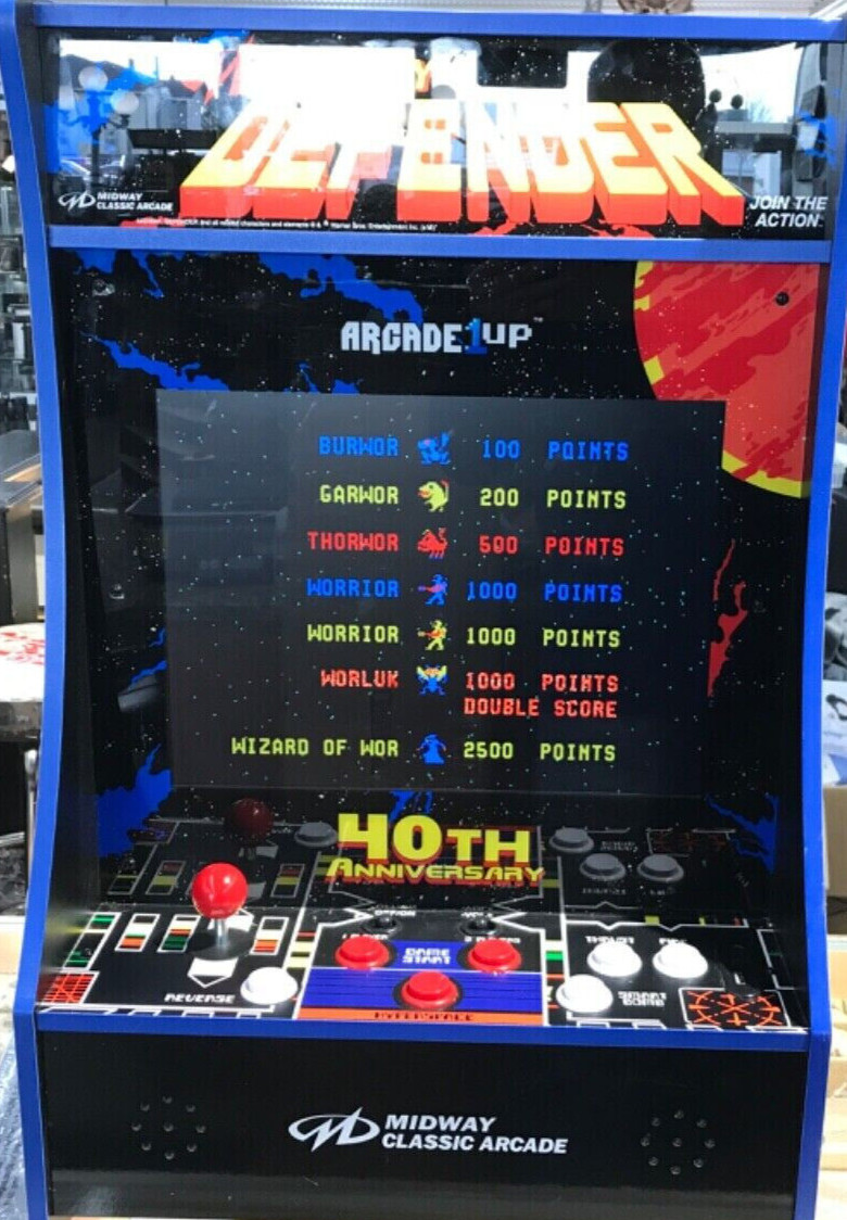 Arcade1up Midway Defender 40th Anniversary Brand New in Box