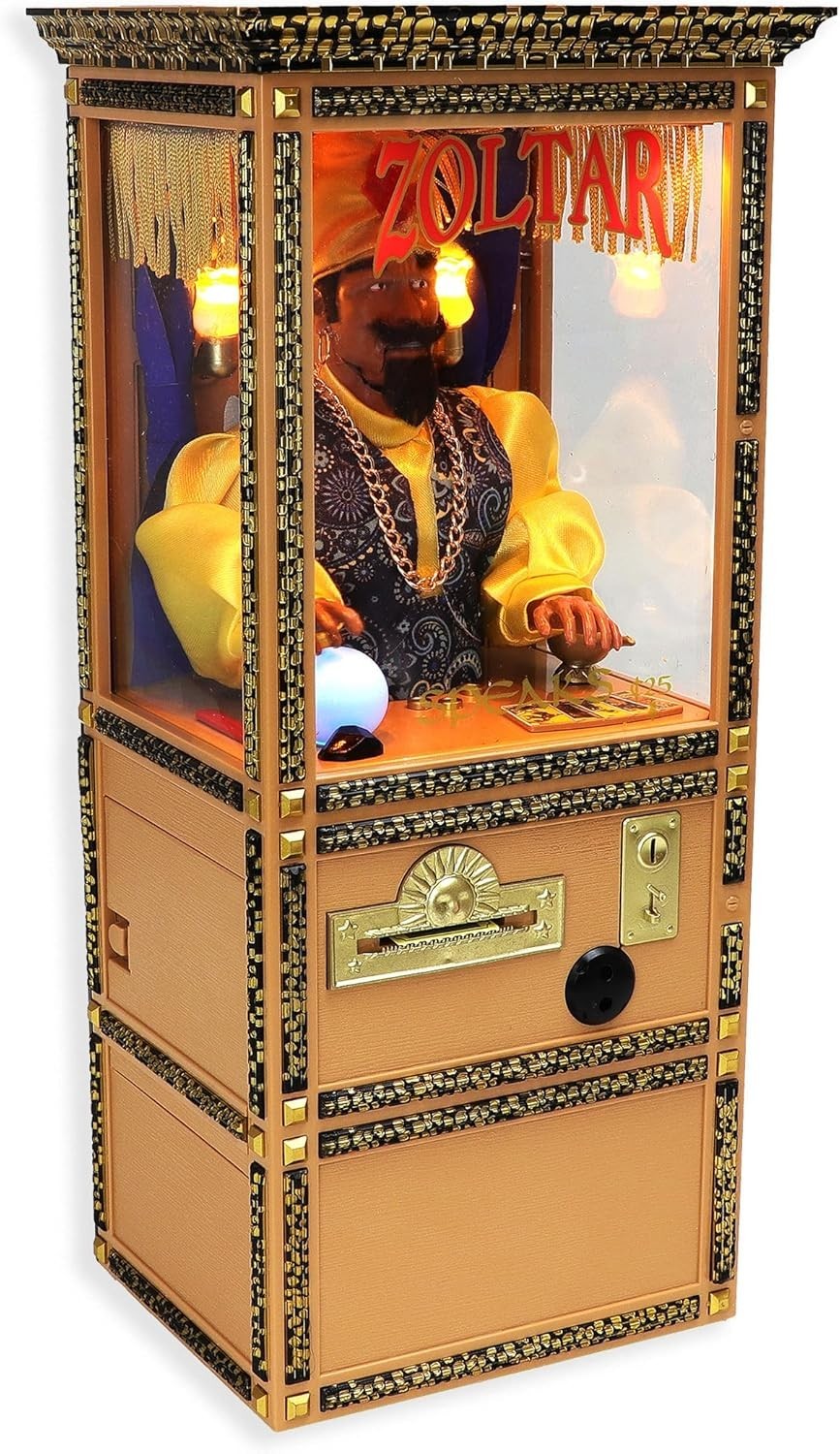 New Wave Toys Zoltar Speaks Mini Replica Fortune Teller Machine, Fully Animat
