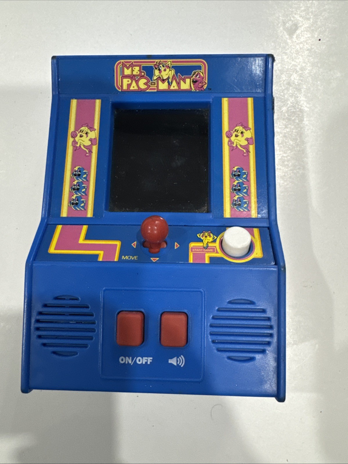 Namco Ms. Pac-Man My Arcade 7” Mini Arcade Machine Video Game Bandai Working #14