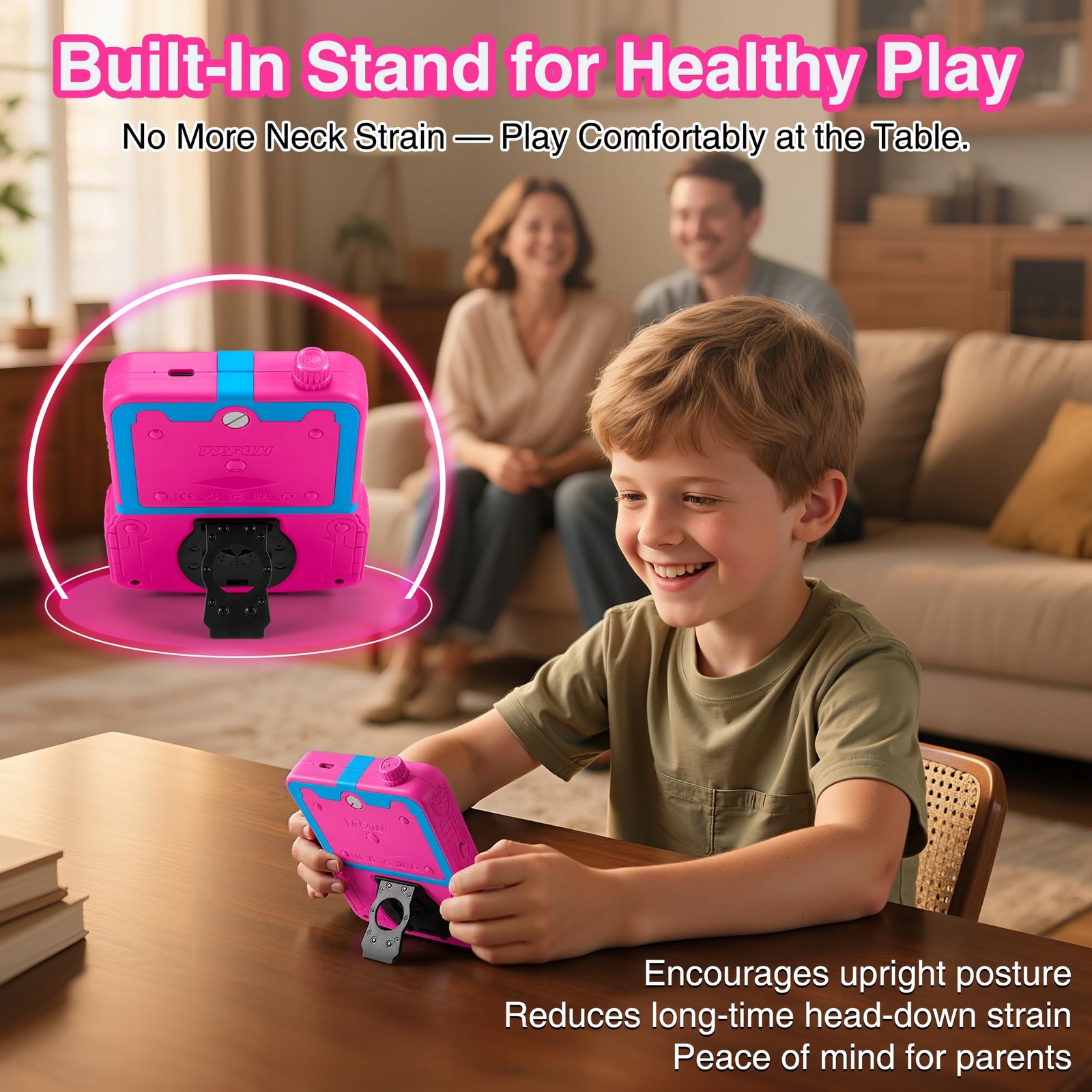 Handheld Game Console for Girls, 220 Retro Games 1 x 4 x 5.3 inches, Rose