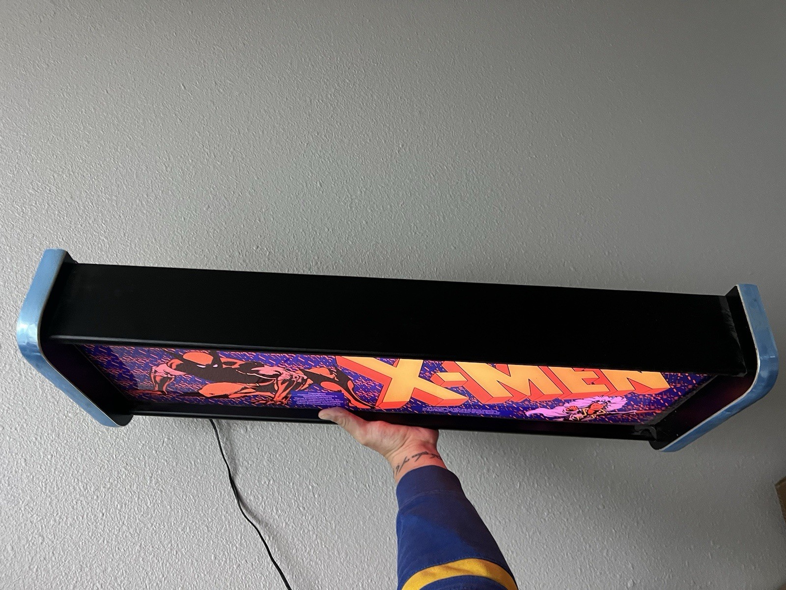 X-Men Arcade Custom LED Light Original Cabinet Uncanny Wolverine Storm Logan