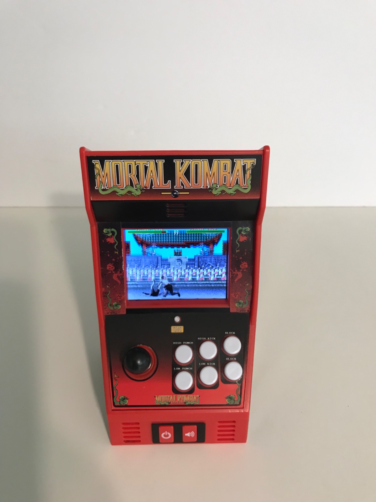 Basic Fun Warner Bros Mortal Konbat Mini Arcade Klassic Game TESTED Works Great