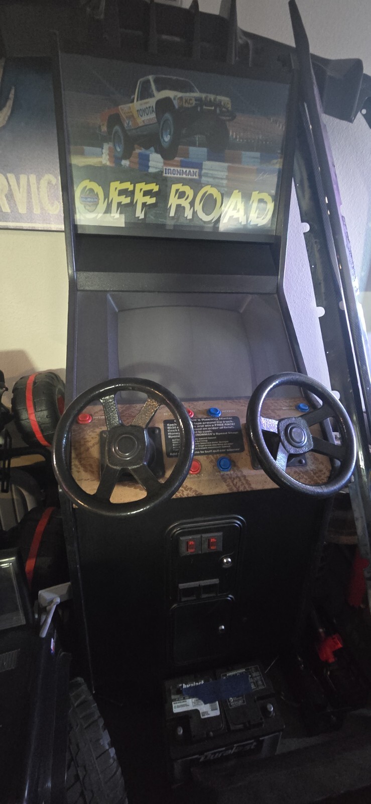 Off Road 2 Player Arcade Stand Up Driving Racing Video Game – Ironman