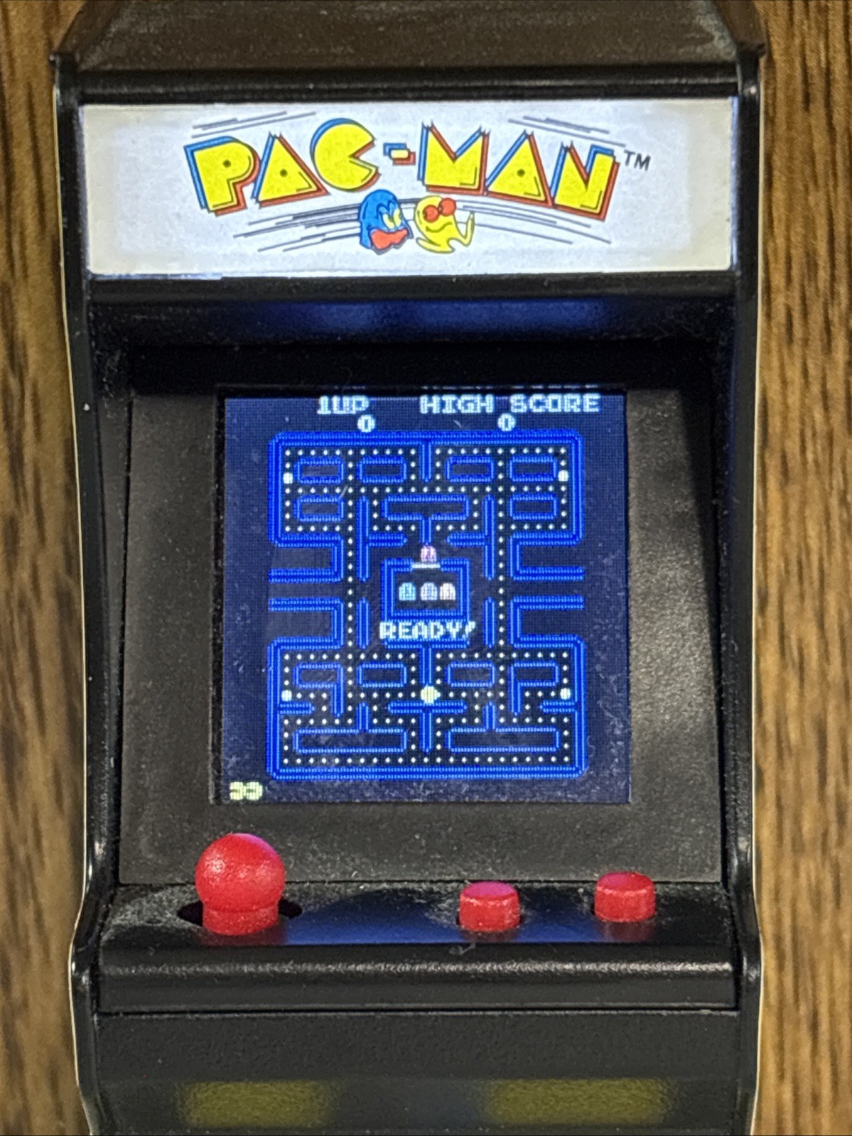 2018 Super Impulse Limited Mini Pac Man Arcade Machine Handheld Game. WORKS.