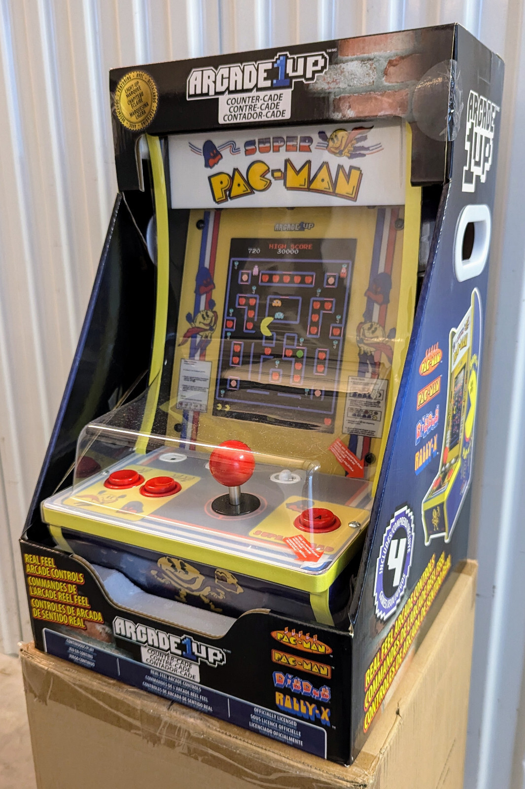 Arcade1Up Super Pac-Man Countercade – Tabletop home arcade game
