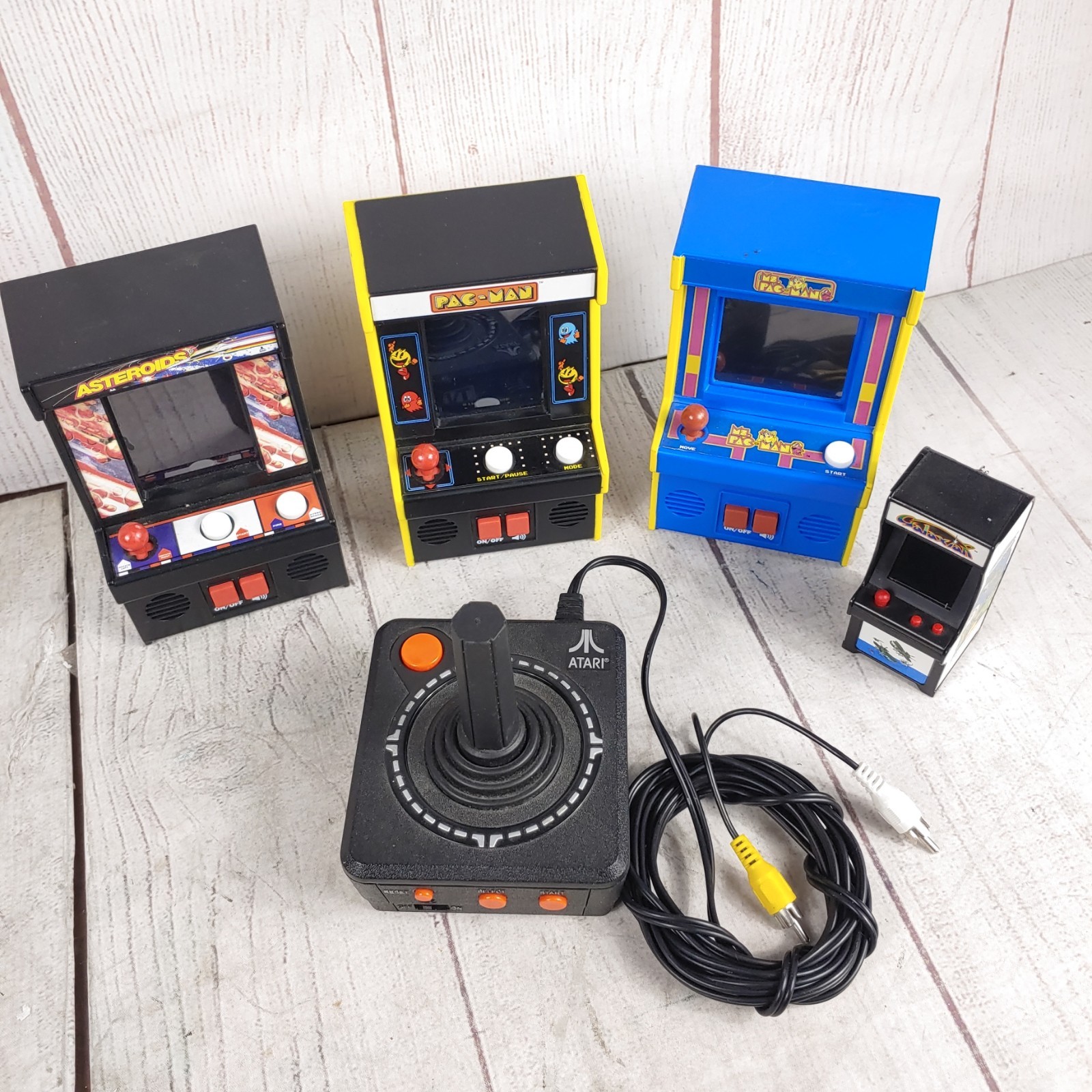 5x MINI ARCADE LOT – Atari, GALAGA, Asteroids, Ms. Pac Man Machines Bandai NAMCO
