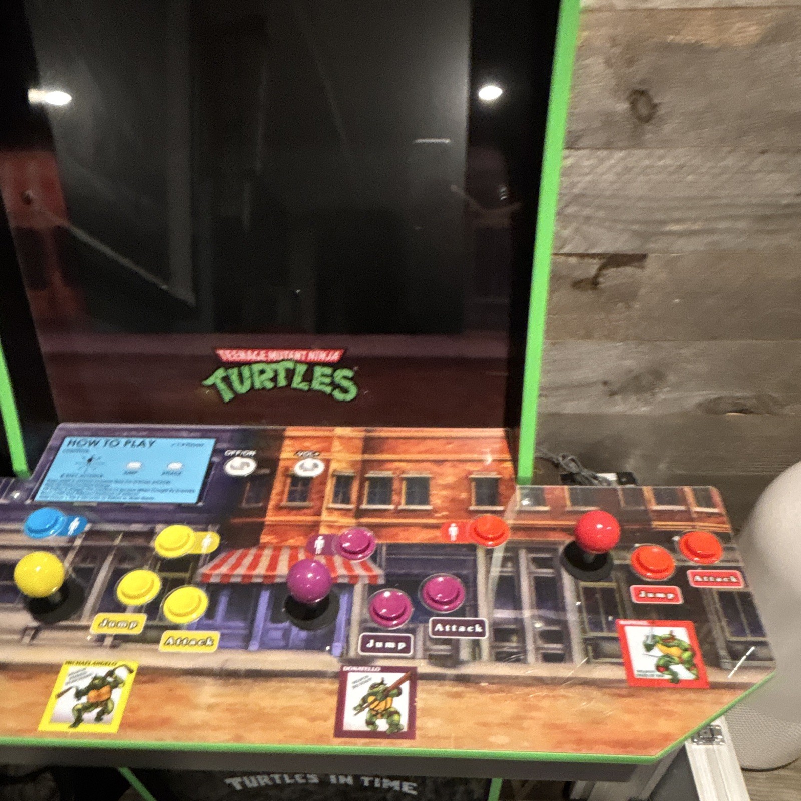 Arcade1Up TMNT: Turtles in Time Upright Arcade Cabinet Machine (Repro)