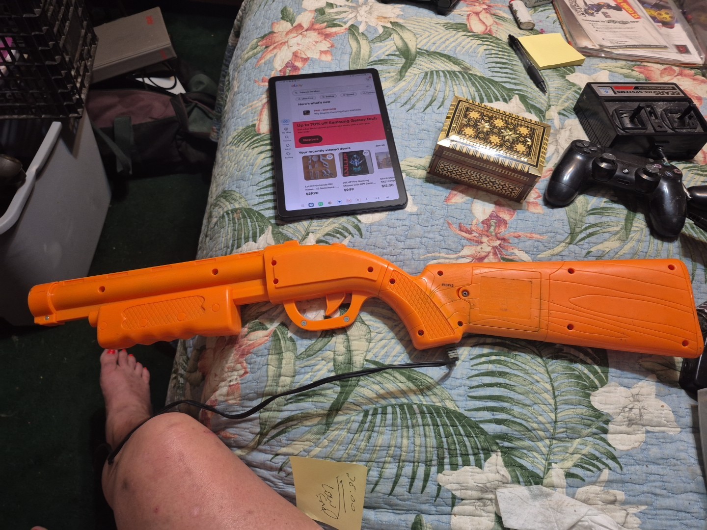 Big Buck HUNTER Pro Arcade TV Video Game Gun Only(No Sensor Orange Plug and play