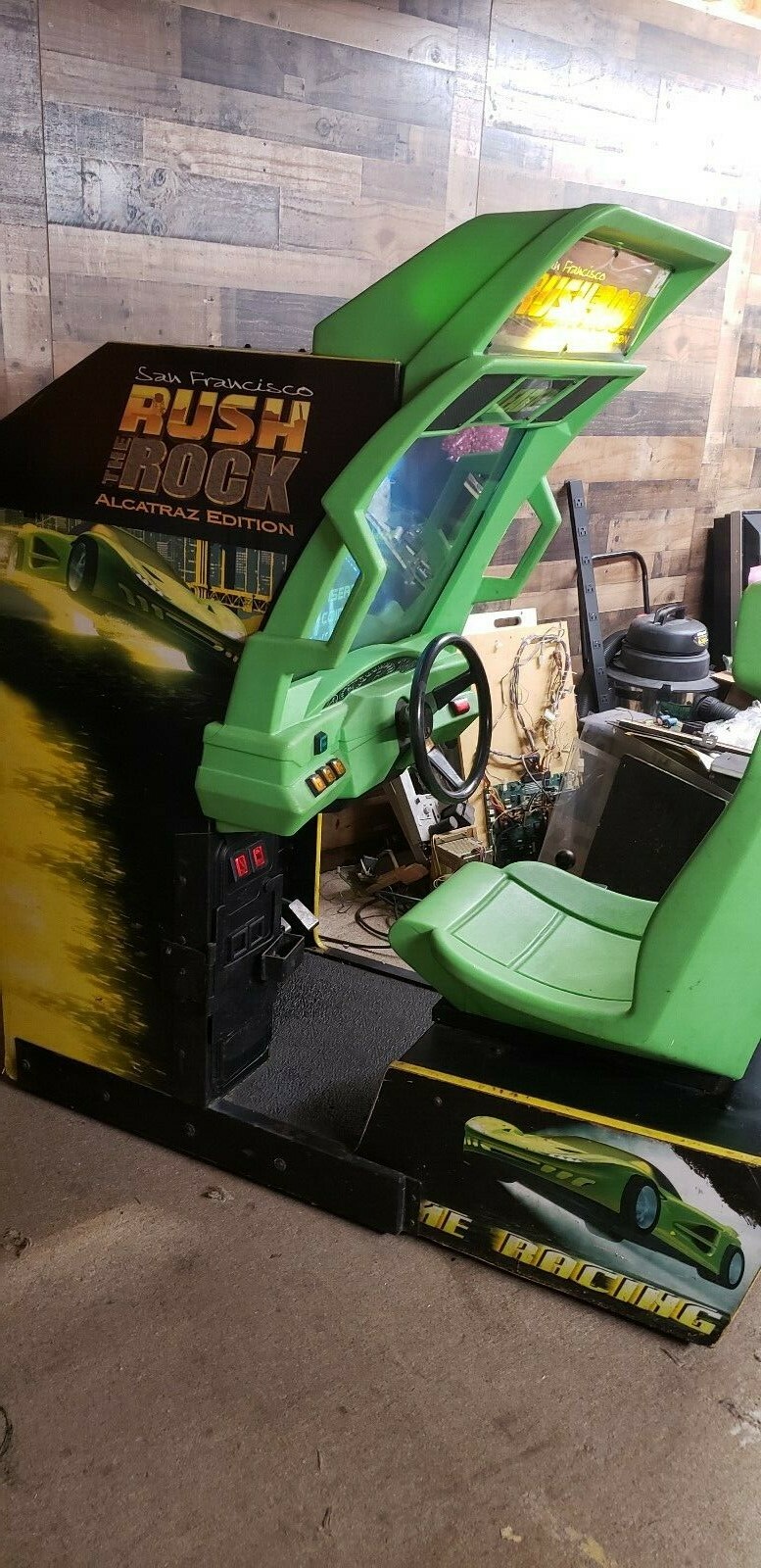Rush the Rock Sit Down Driver Video Arcade Game, Atlanta, Working (#317)