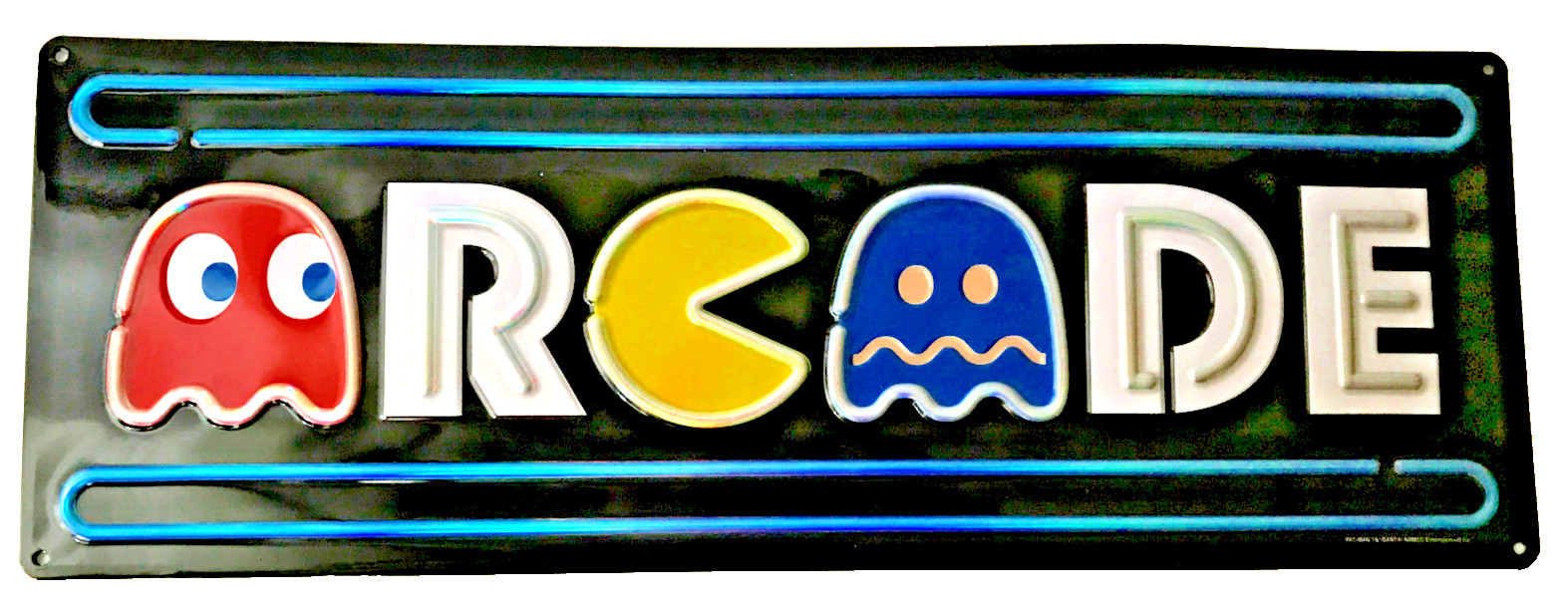 PAC-MAN ARCADE METAL SIGN – 7X20 IN.