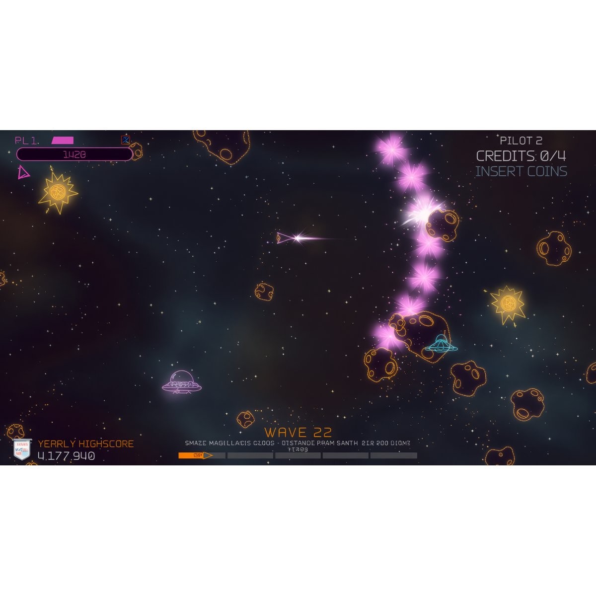 ALAN-1 Asteroids Recharged Pro Arcade Game – 2 Player