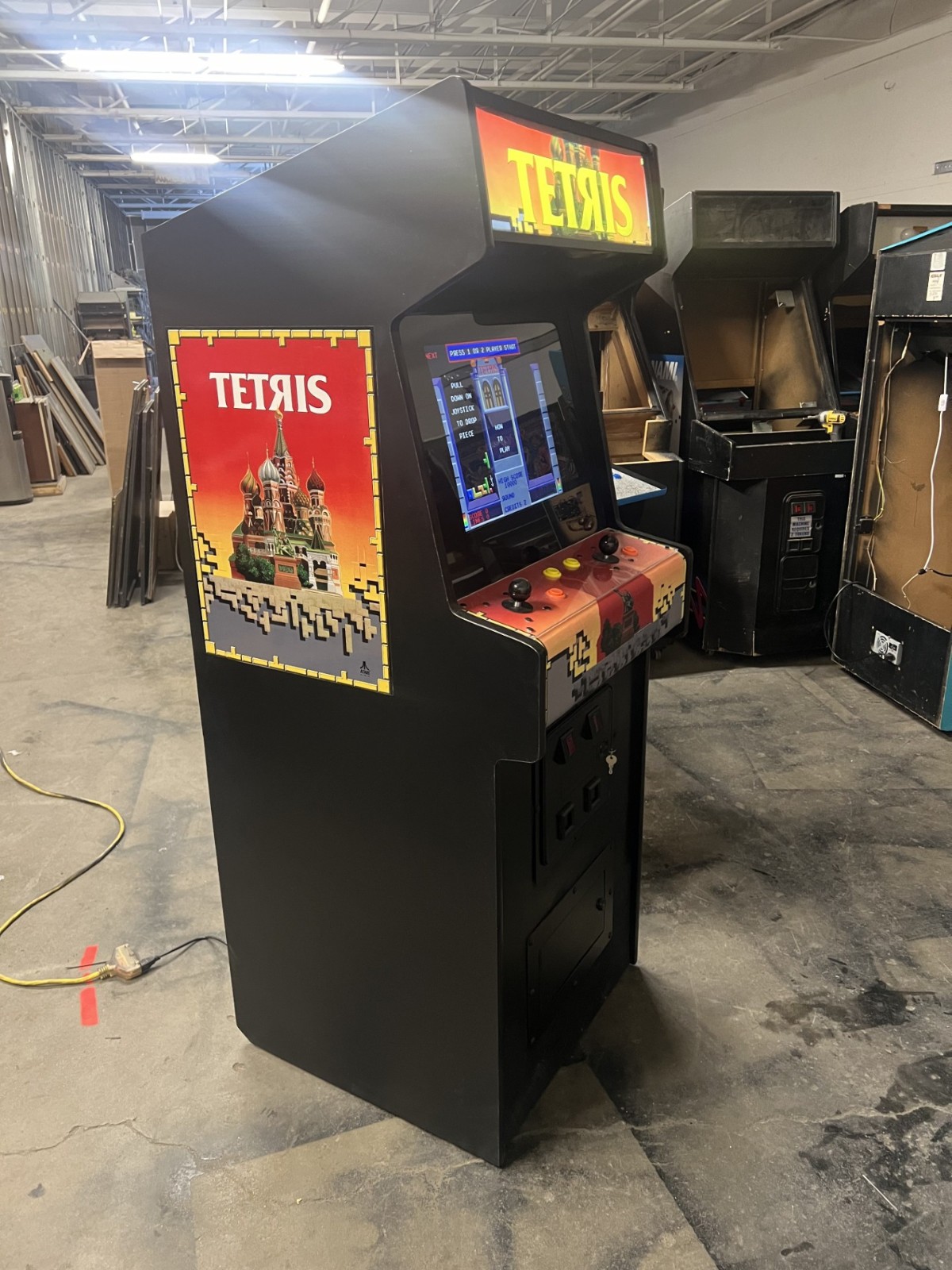 TETRIS ARCADE MACHINE by ATARI 1988 (Great Condition)