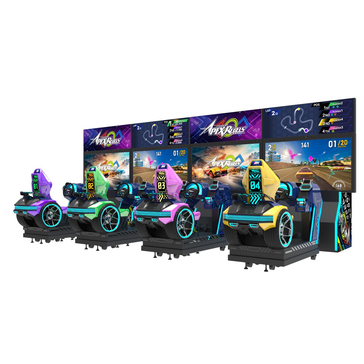 Sega Apex Rebels Arcade Racing Driving Game 65″