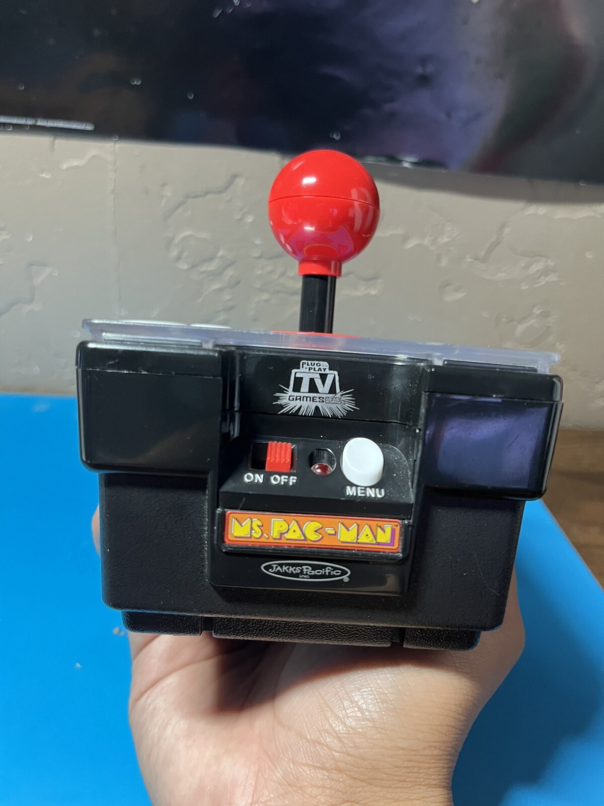 2004 Ms Pac-Man Plug and Play Wireless TV Arcade 7 In 1 Game Namco Jakks Pacific