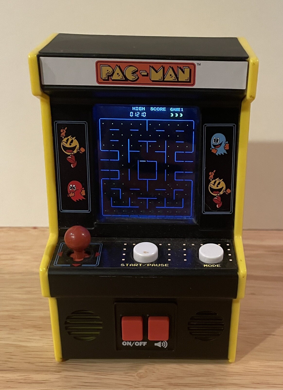 Pac-Man Arcade Classics Mini Arcade Game with Color Screen Working #09562