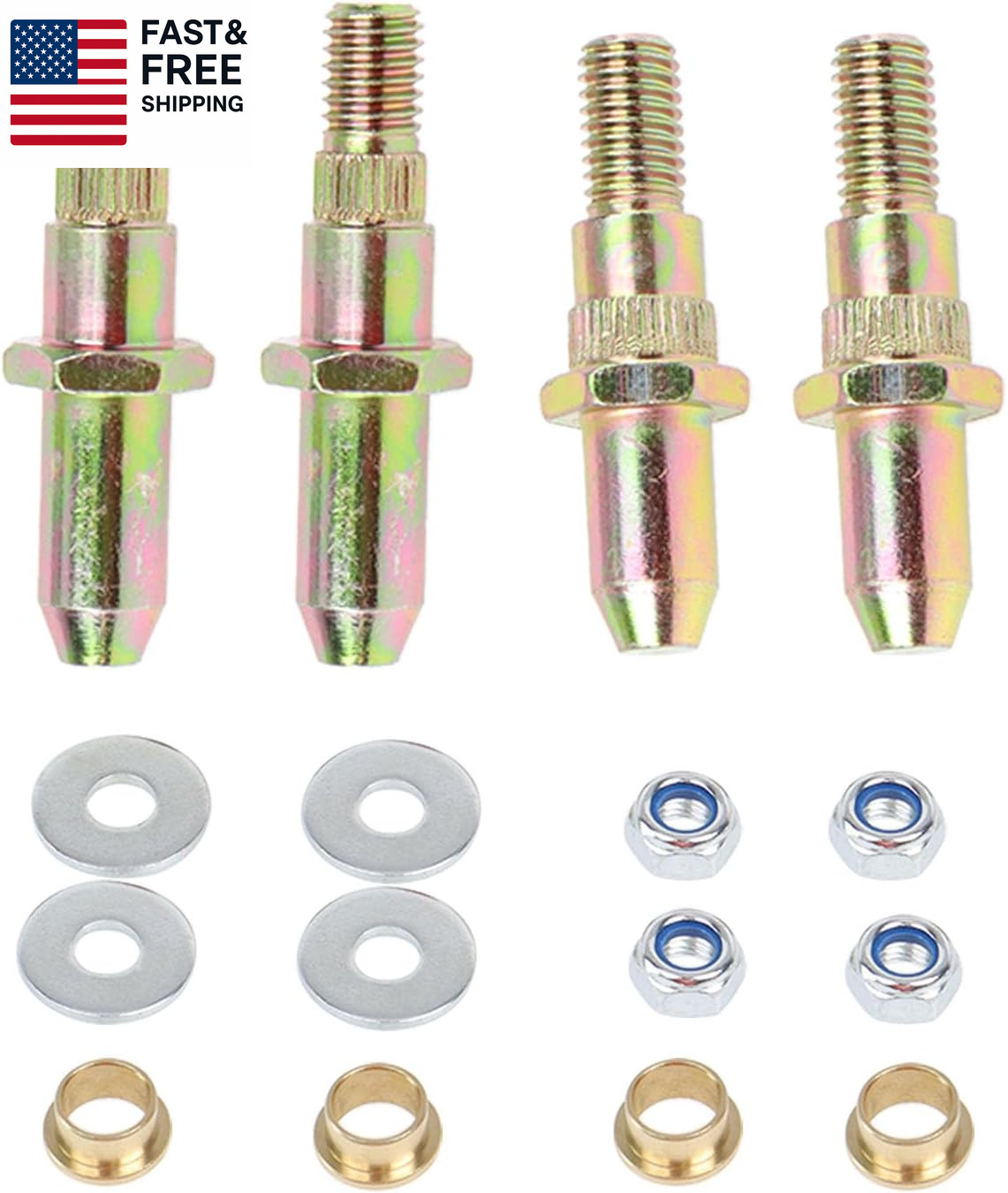 Door Hinge Pin and Bushing Repair Kits Compatible with Chevy GMC 1999-2007 Chev