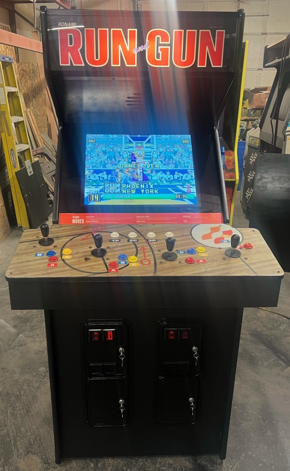 RUN AND GUN ARCADE MACHINE by KONAMI 1993