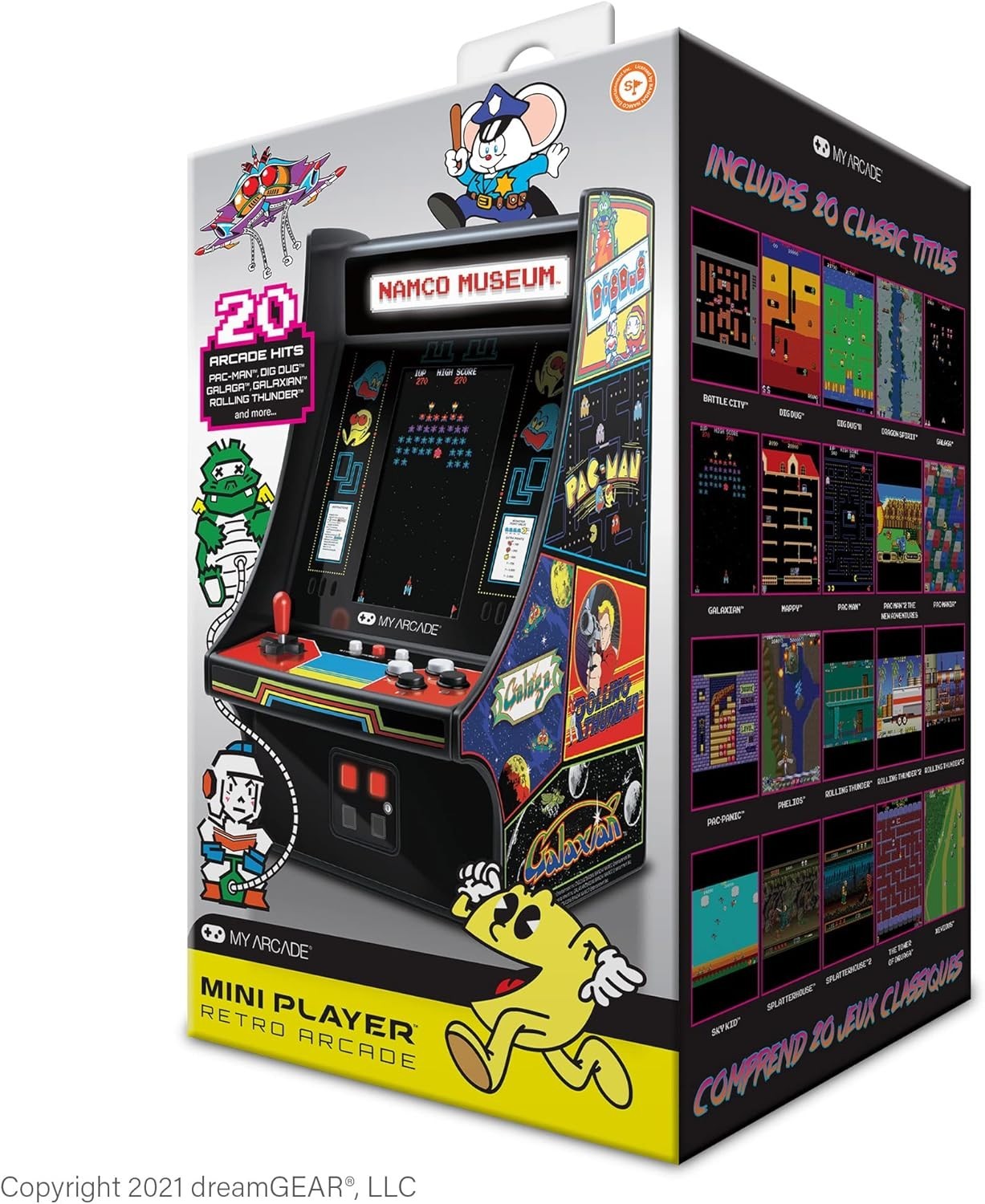 Mini Player 10 Inch Arcade Machine Bandai Namco Museum