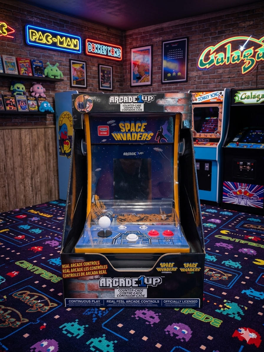 Space Invaders Counter-Cade Countertop Arcade 1up Brand New