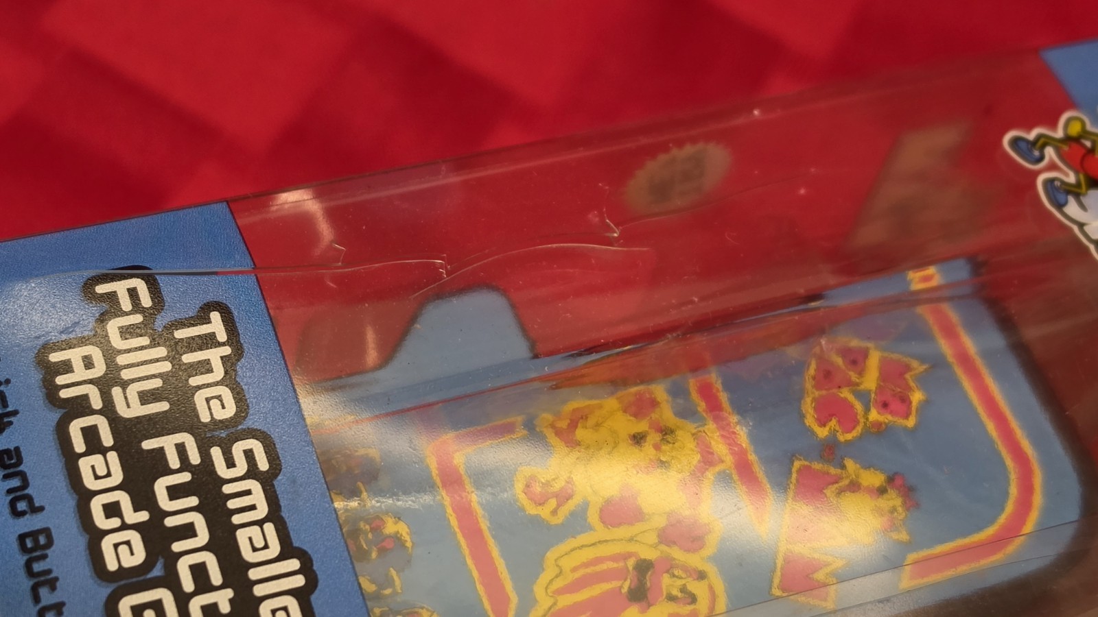 Tiny Arcade Ms. Pac-Man Mini Arcade Game New Open Box Damaged Package